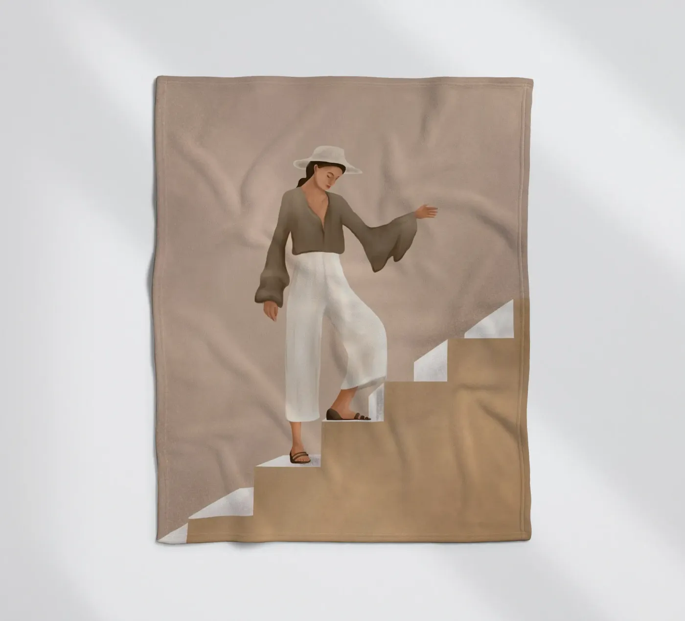 Stepping Up Fleecedecke von cityart