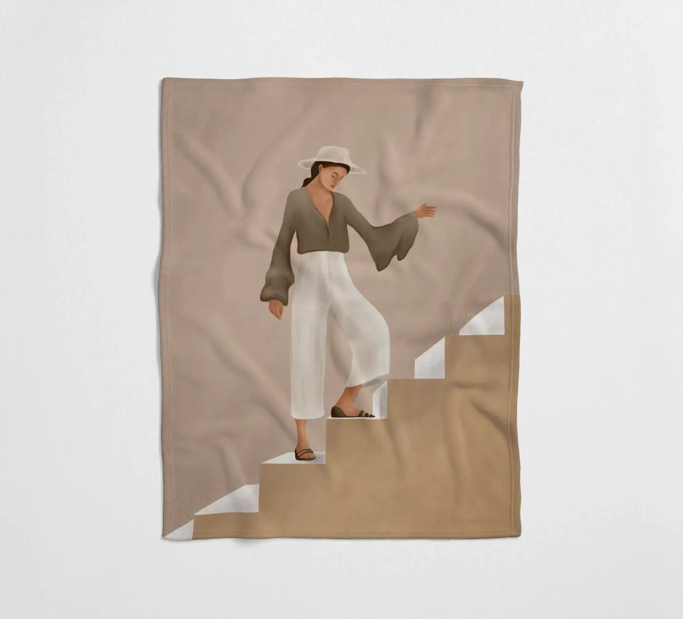 Stepping Up Fleecedecke von cityart