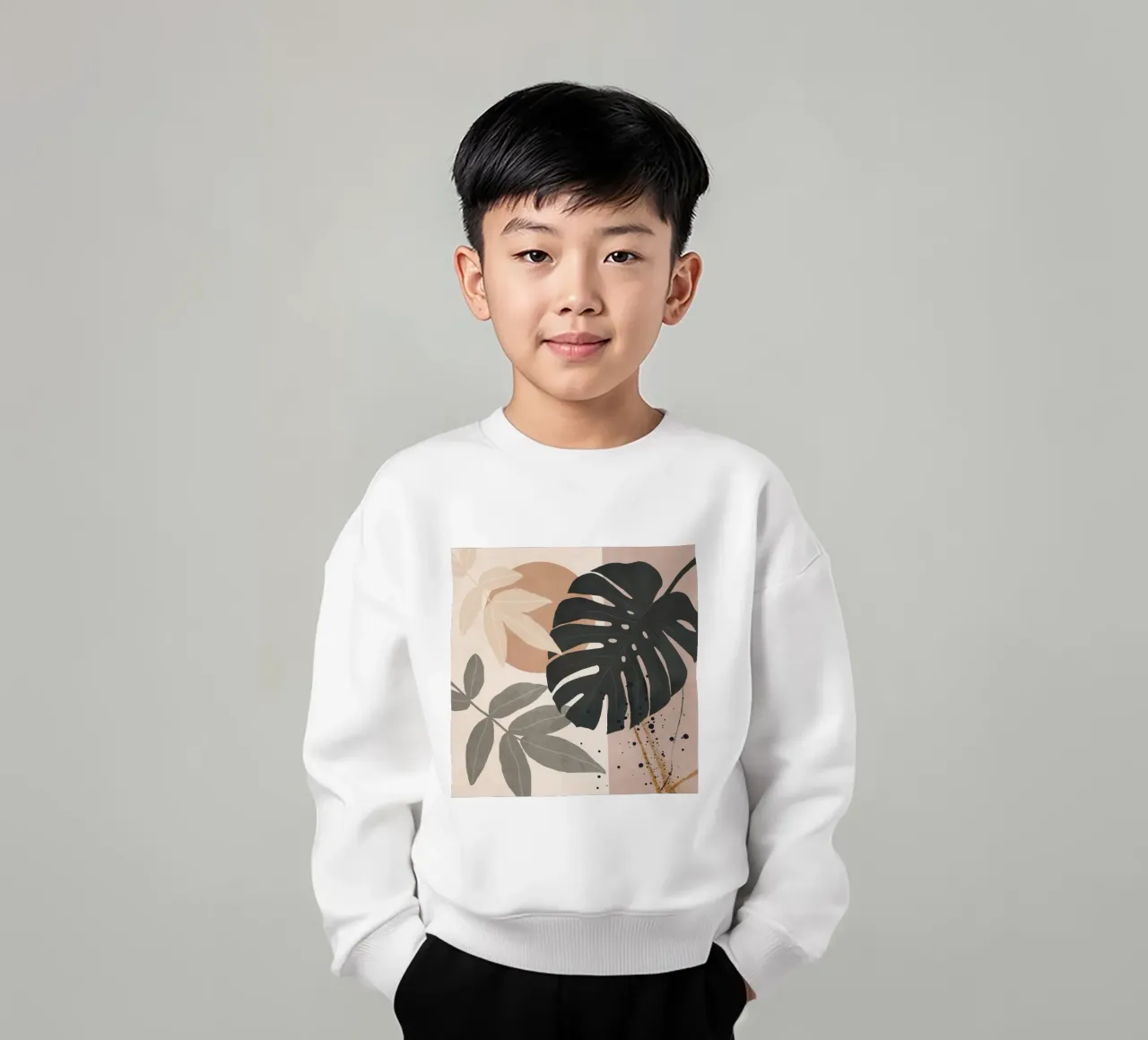 Abstract Tropical Art felpa bambino da cityart