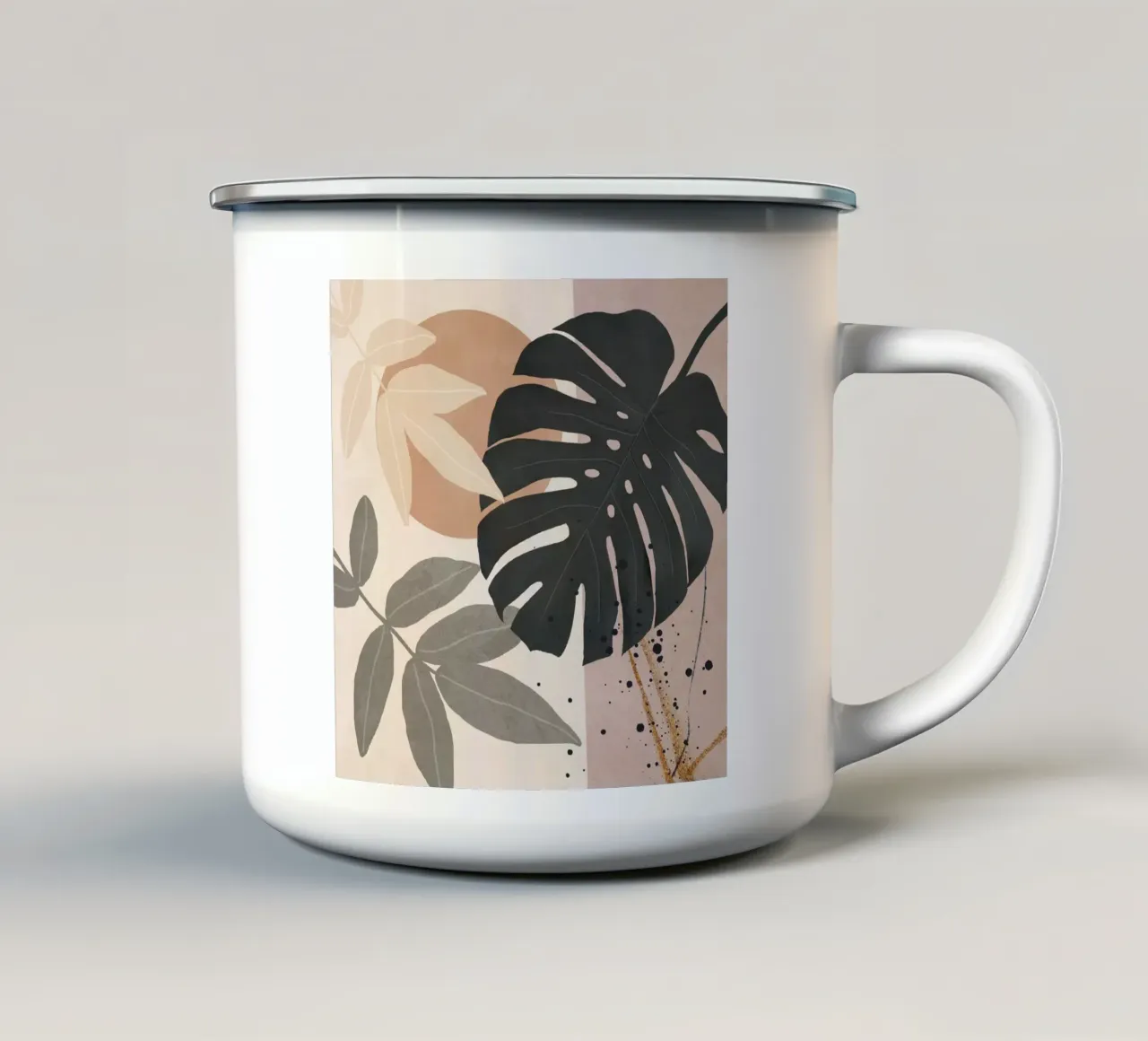 Abstract Tropical Art tazza in smalto da cityart