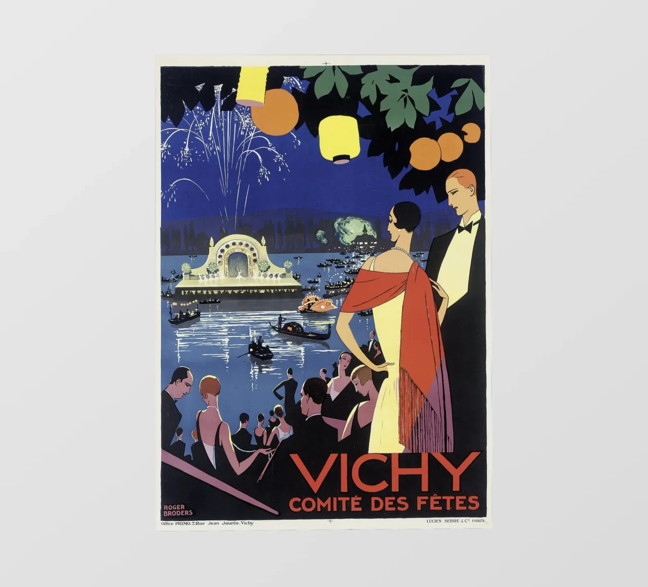 Roger Broders - Vichy pellicola backlit da ARTOTHEK