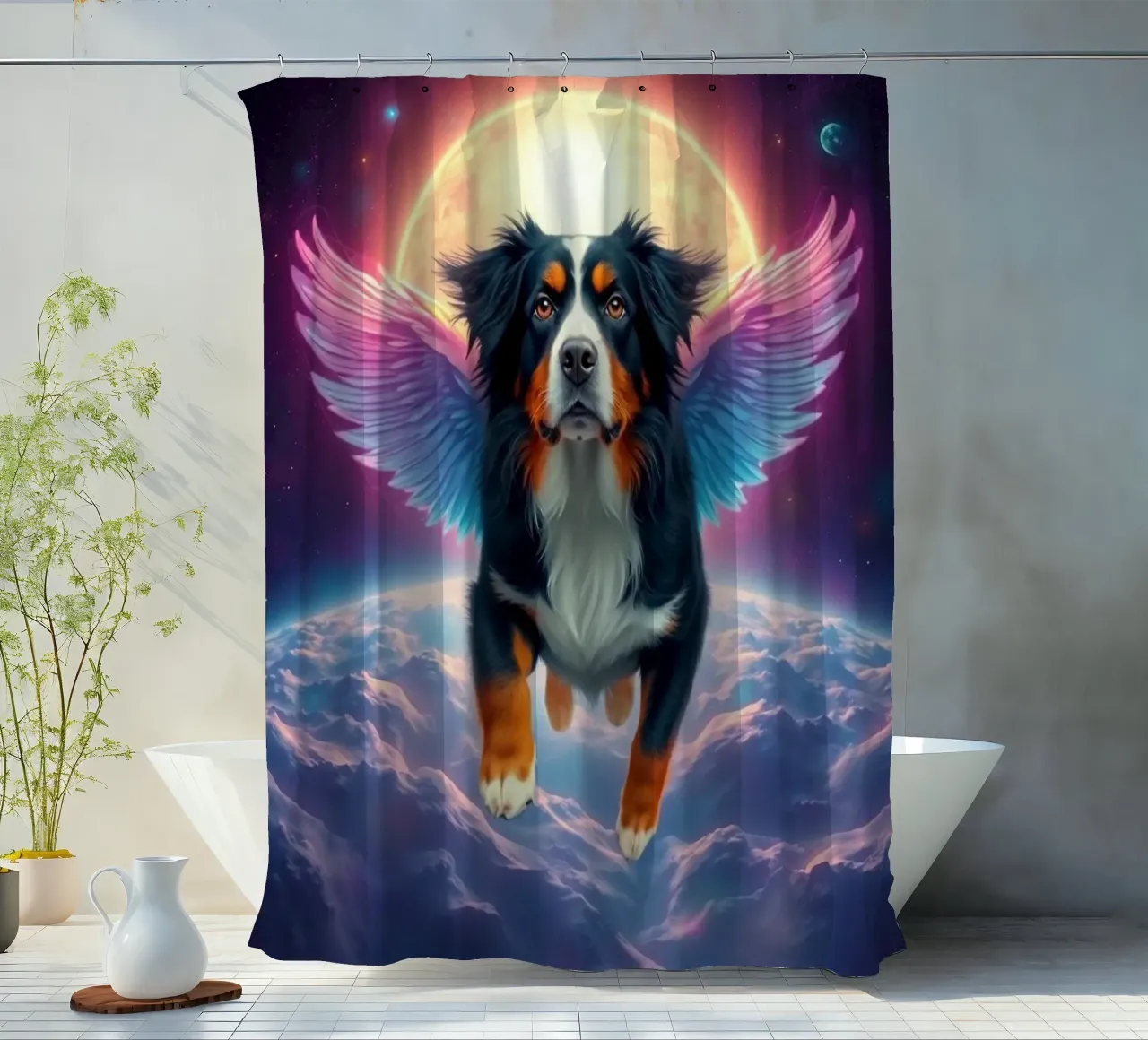 An Angel of Heaven #33 shower curtain by Yumis.Beargang.and.Me