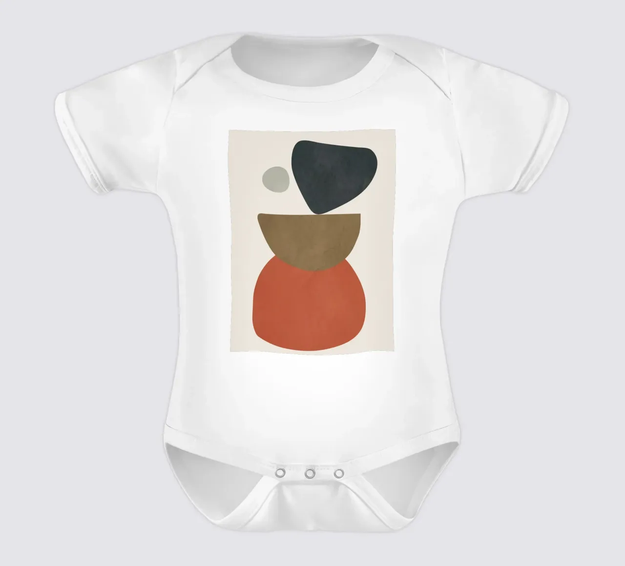 Abstract Balancing Stones body neonato maniche corte da cityart