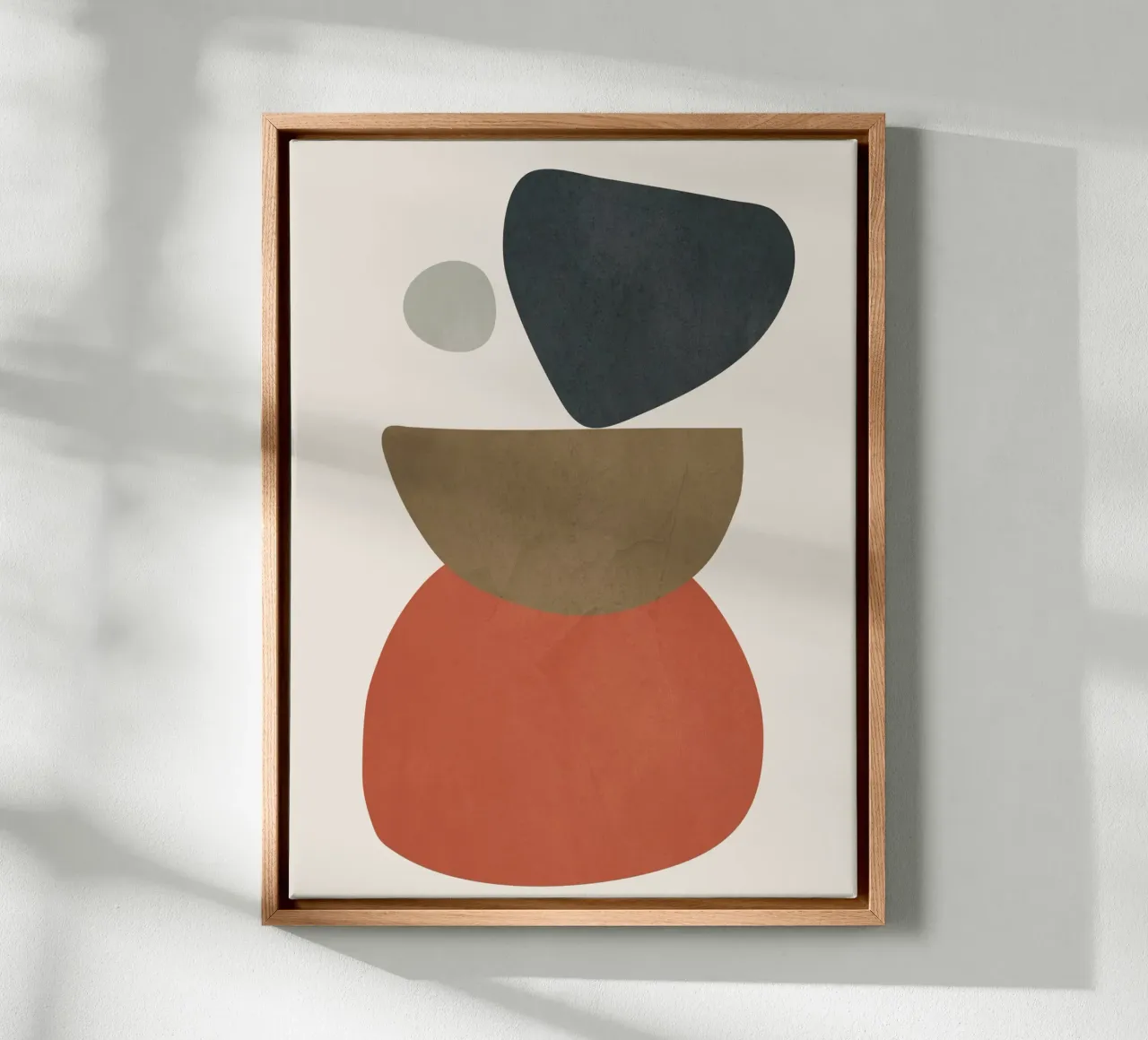 Abstract Balancing Stones canvas met Baklijst van cityart