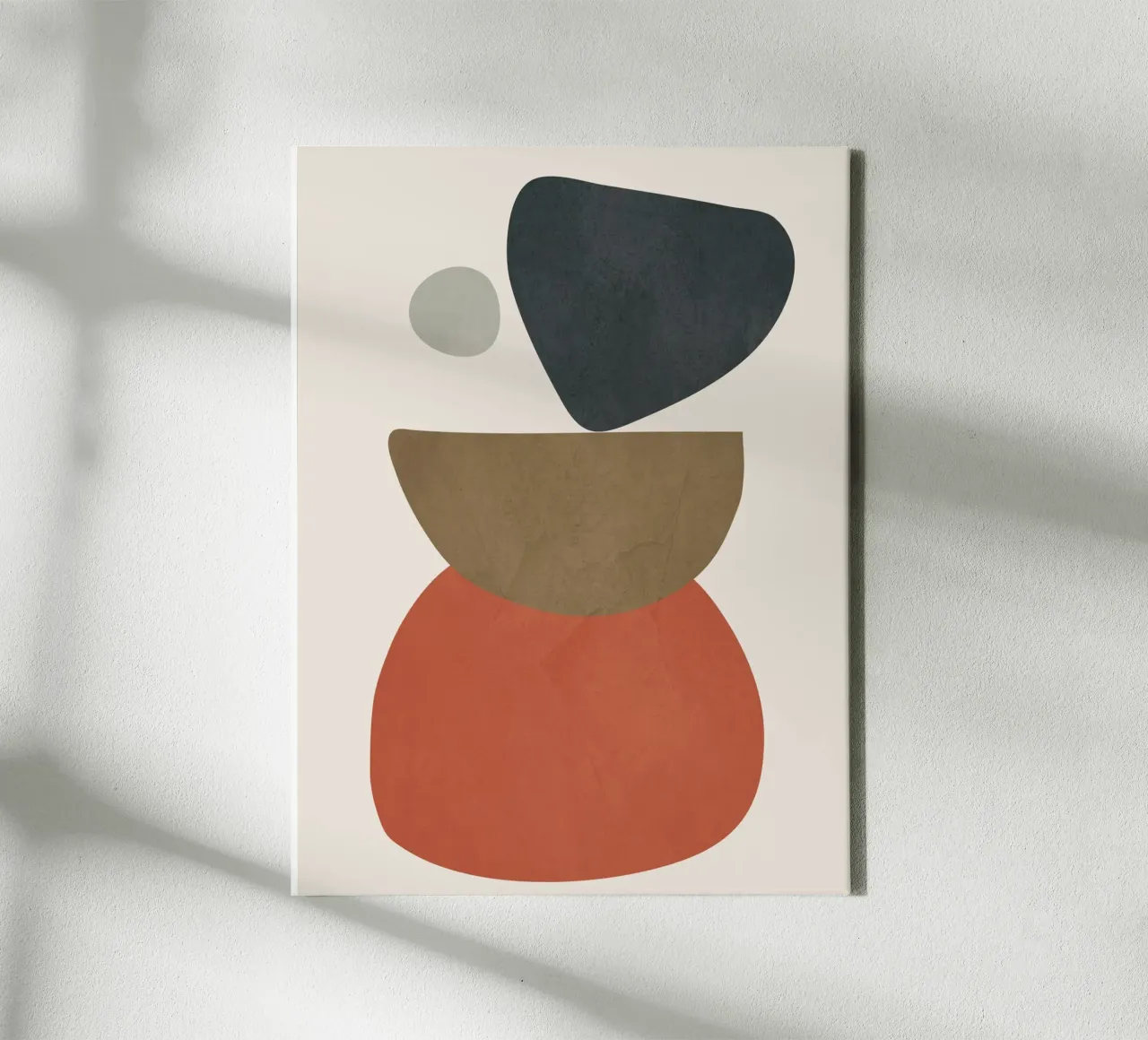 Abstract Balancing Stones canvas met Baklijst van cityart