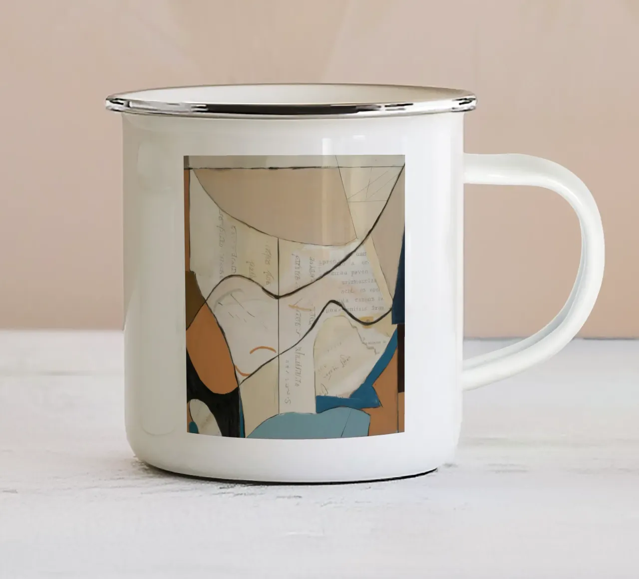 Eleganza sottile tazza in smalto da Crimson Whisper