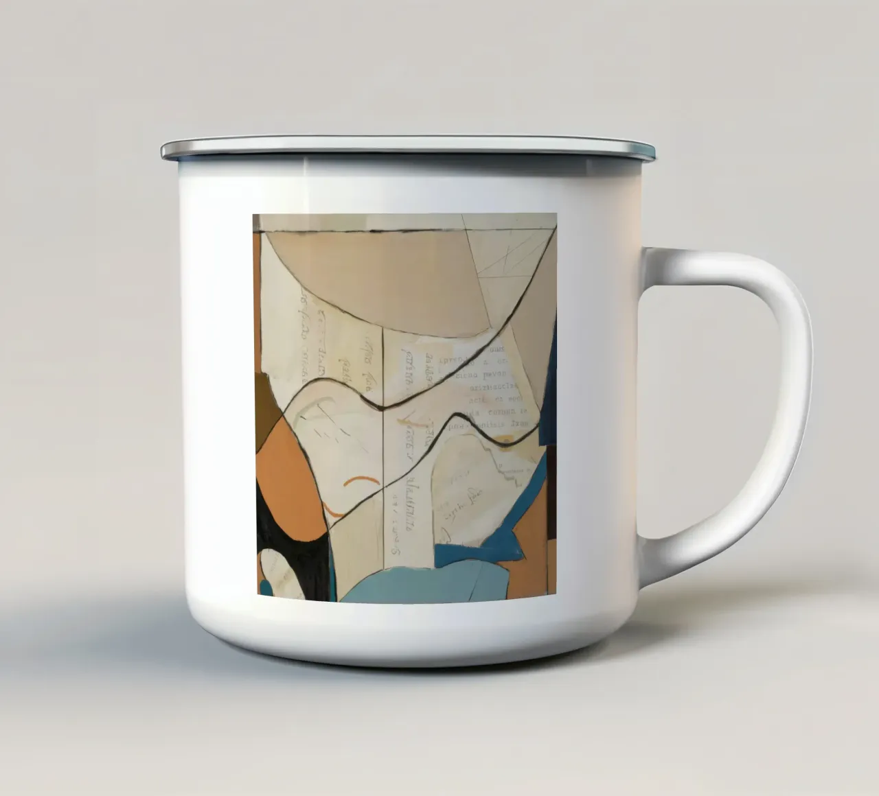 Eleganza sottile tazza in smalto da Crimson Whisper