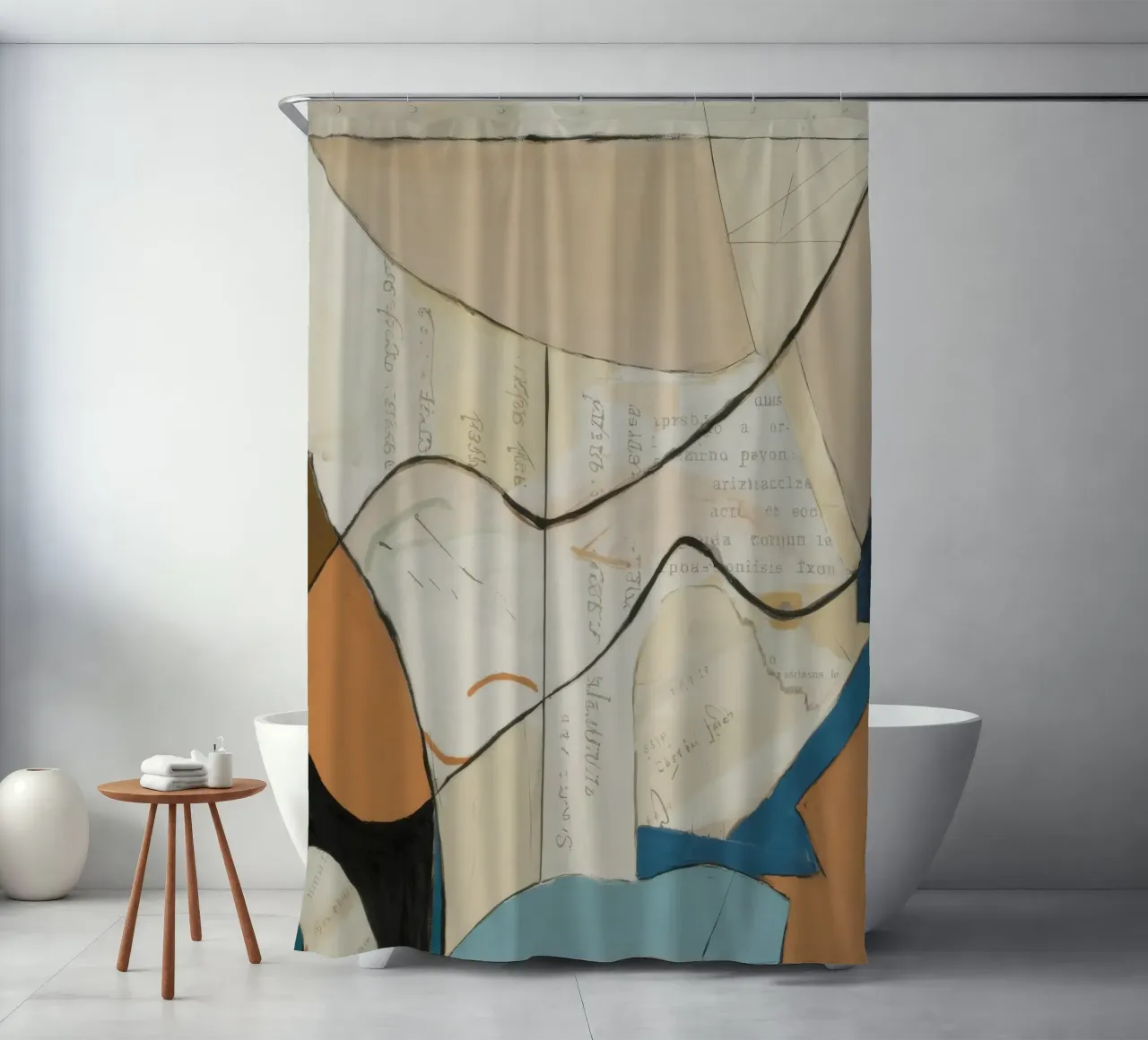 Subtile Eleganz Duschvorhang von Crimson Whisper