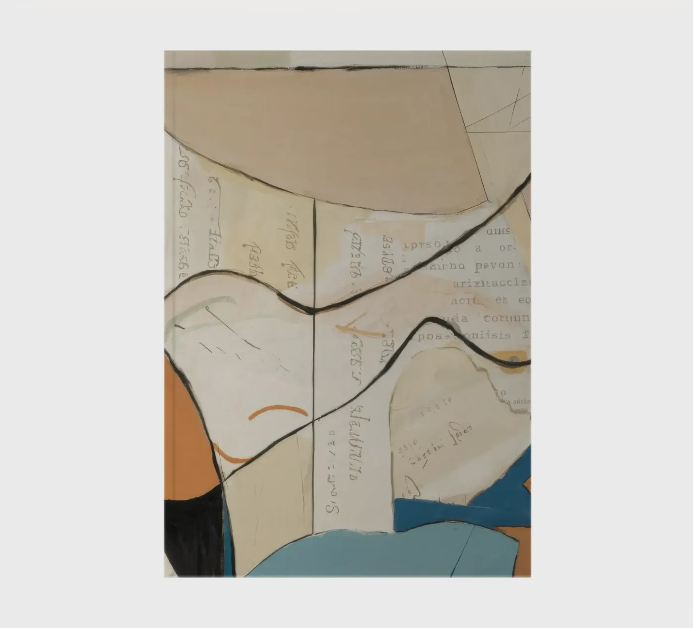 Subtiele elegantie notitieboek van Crimson Whisper