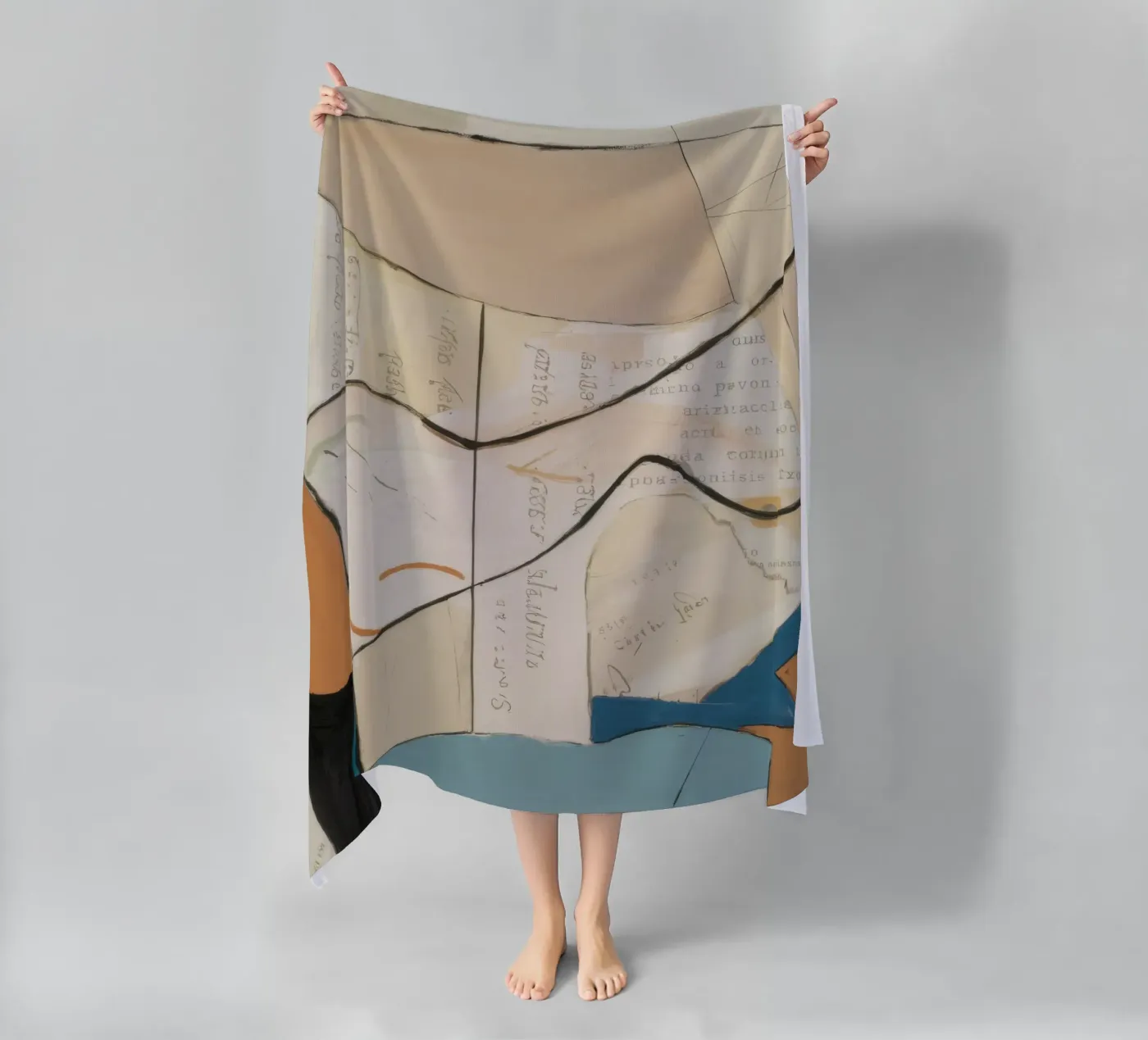 Subtle Elegance beach towel by Crimson Whisper