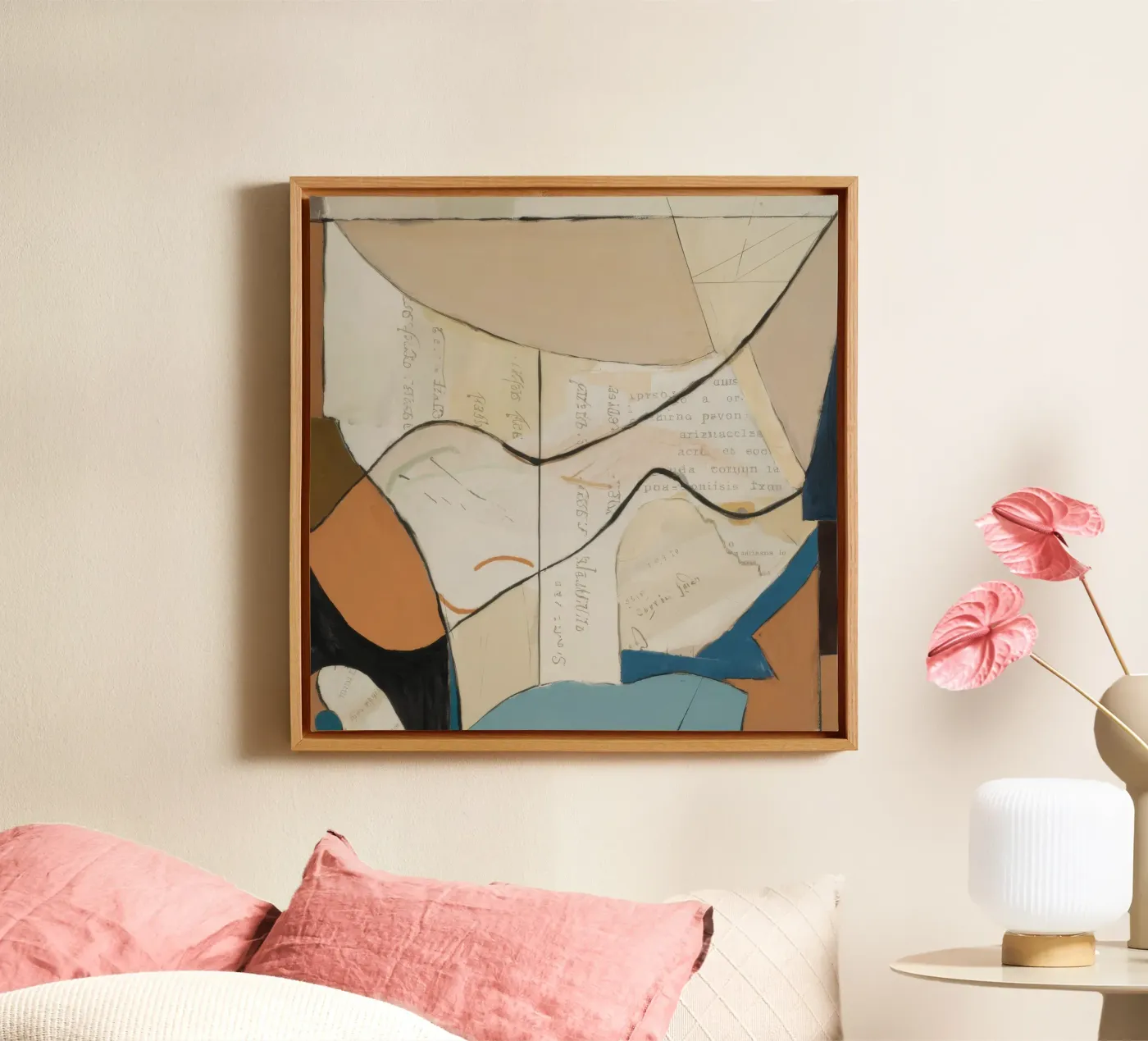 Subtle Elegance canvas van Crimson Whisper