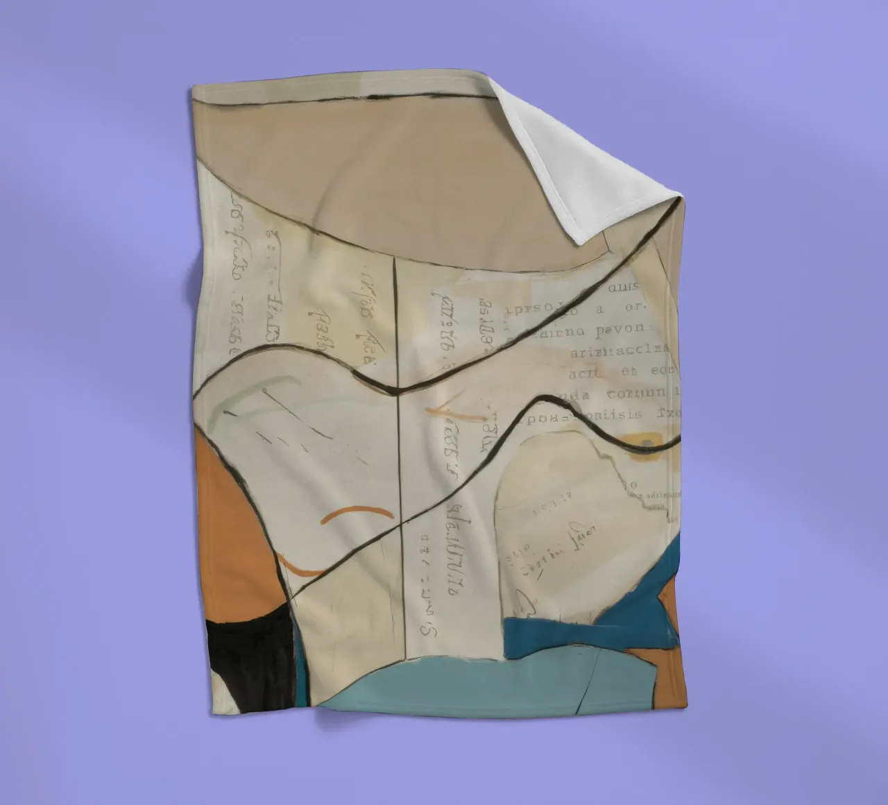 Subtle Elegance fleece blanket by Crimson Whisper