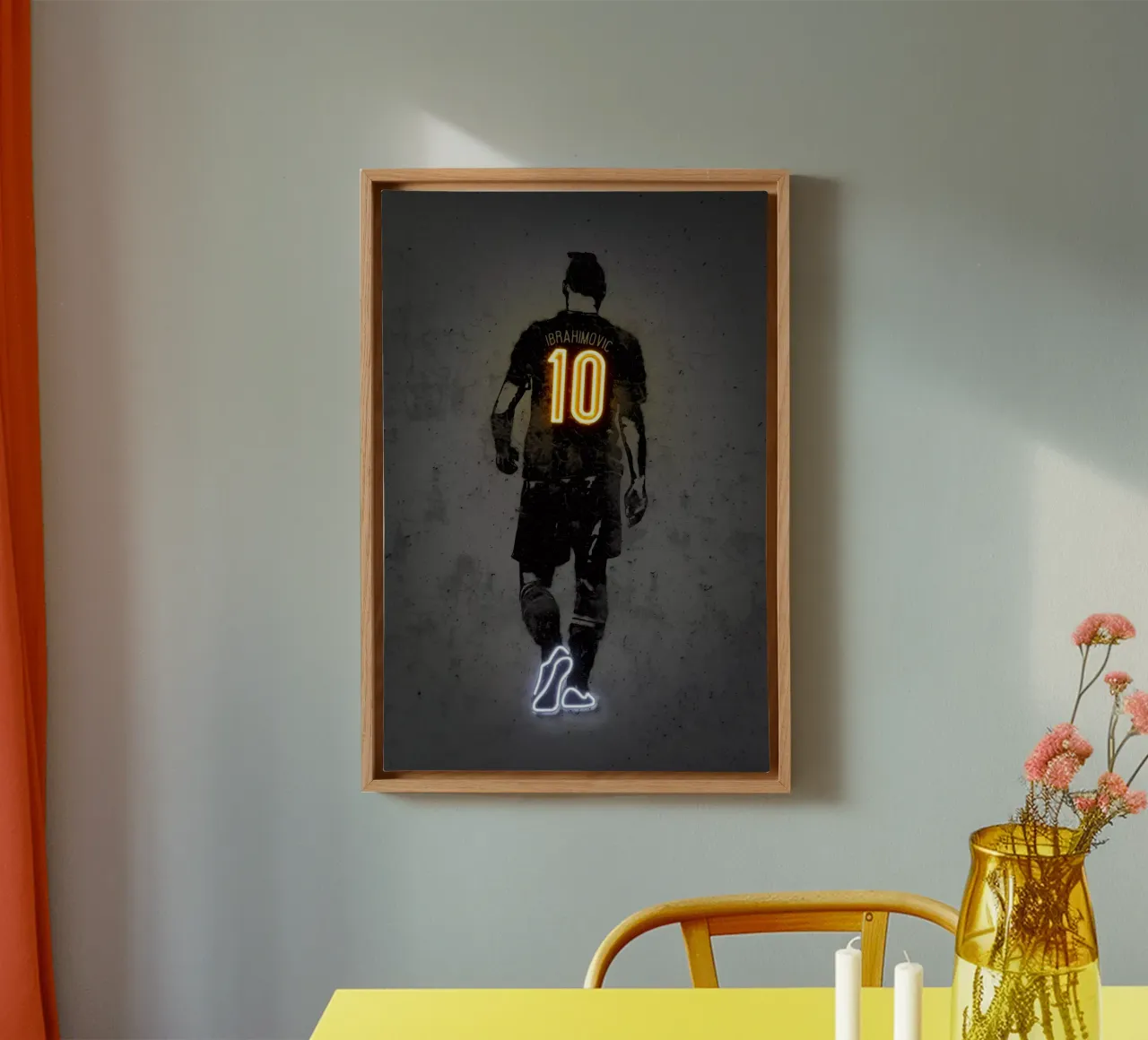 Zlatan canvas with Floater frame by Octavian