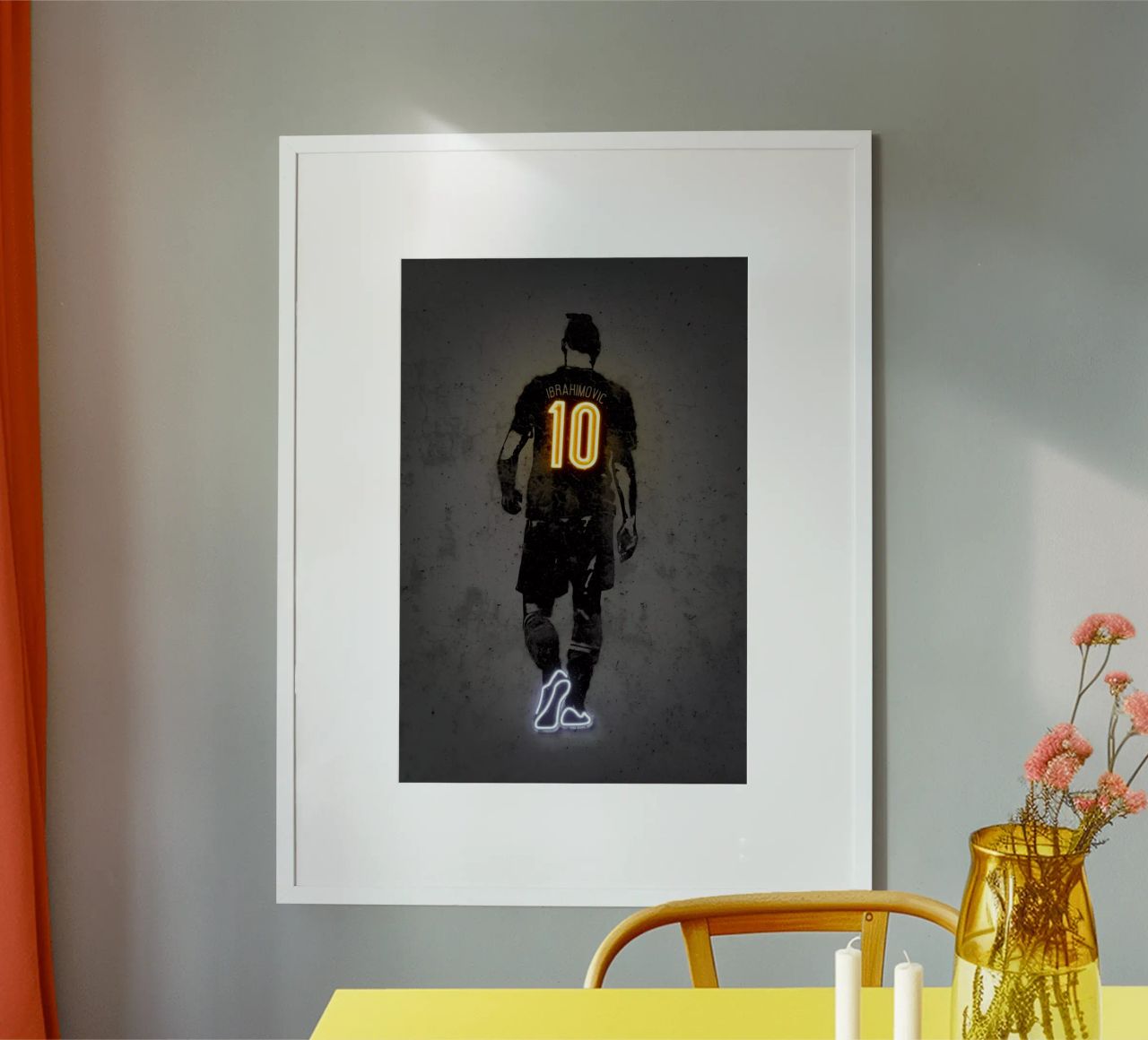 Zlatan poster avec cadre en aluminium de Octavian