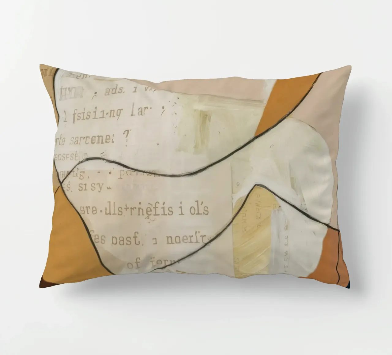 Courbes gracieuses coussin de Crimson Whisper