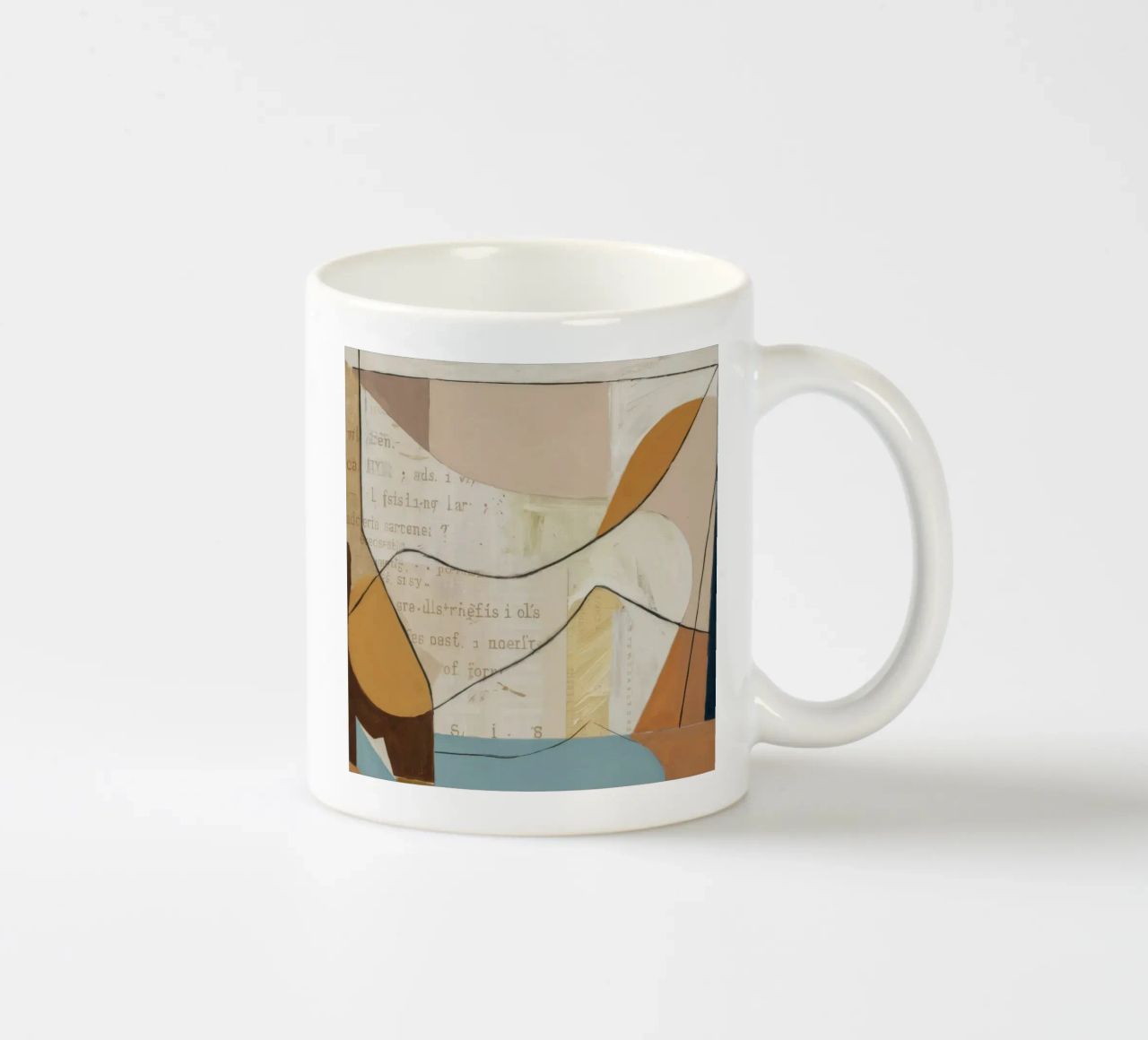 Curve aggraziate tazza in ceramica da Crimson Whisper