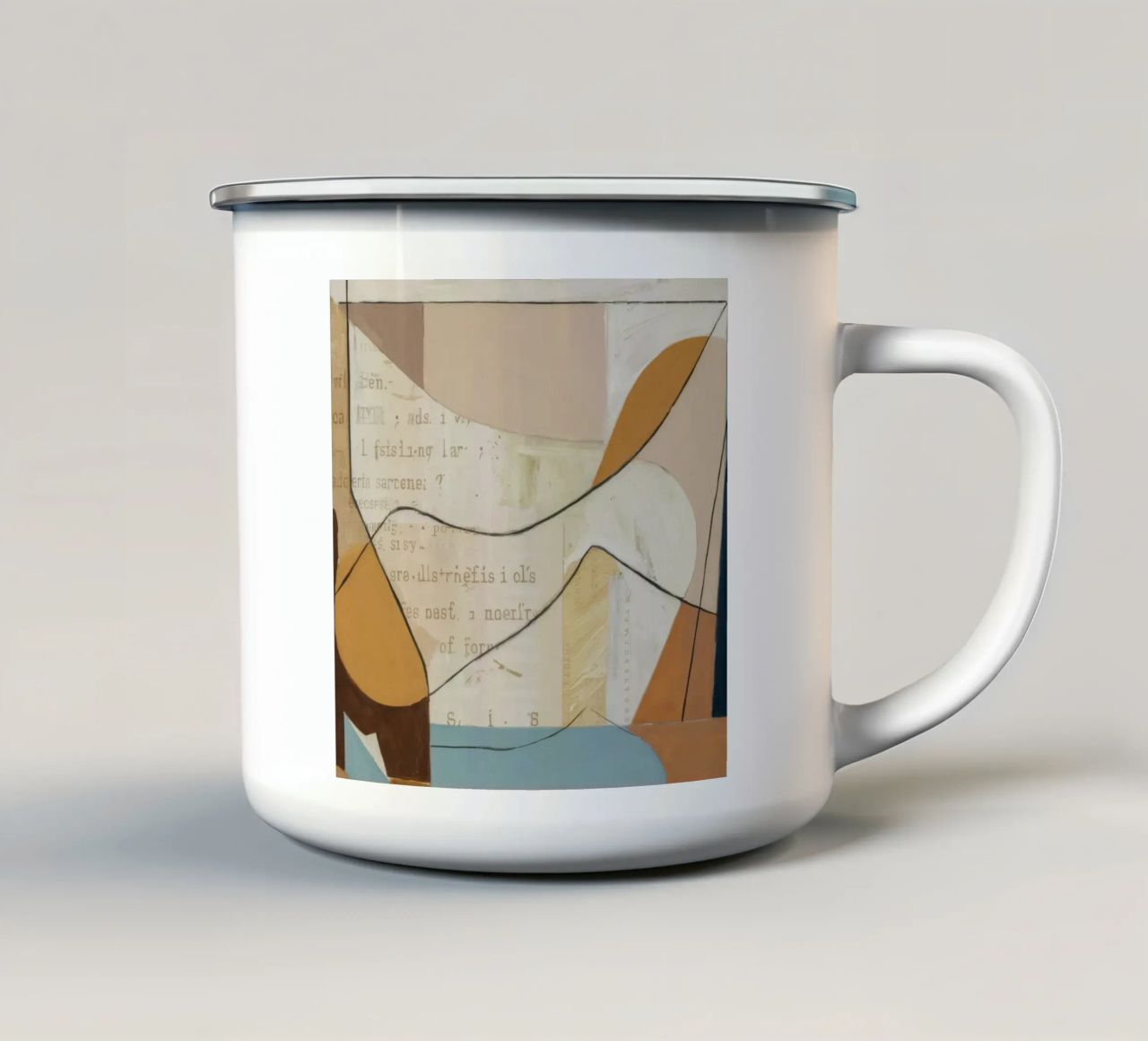 Curve aggraziate tazza in smalto da Crimson Whisper