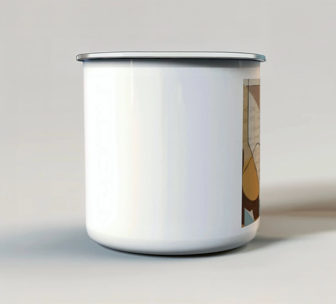 Curve aggraziate tazza in smalto da Crimson Whisper