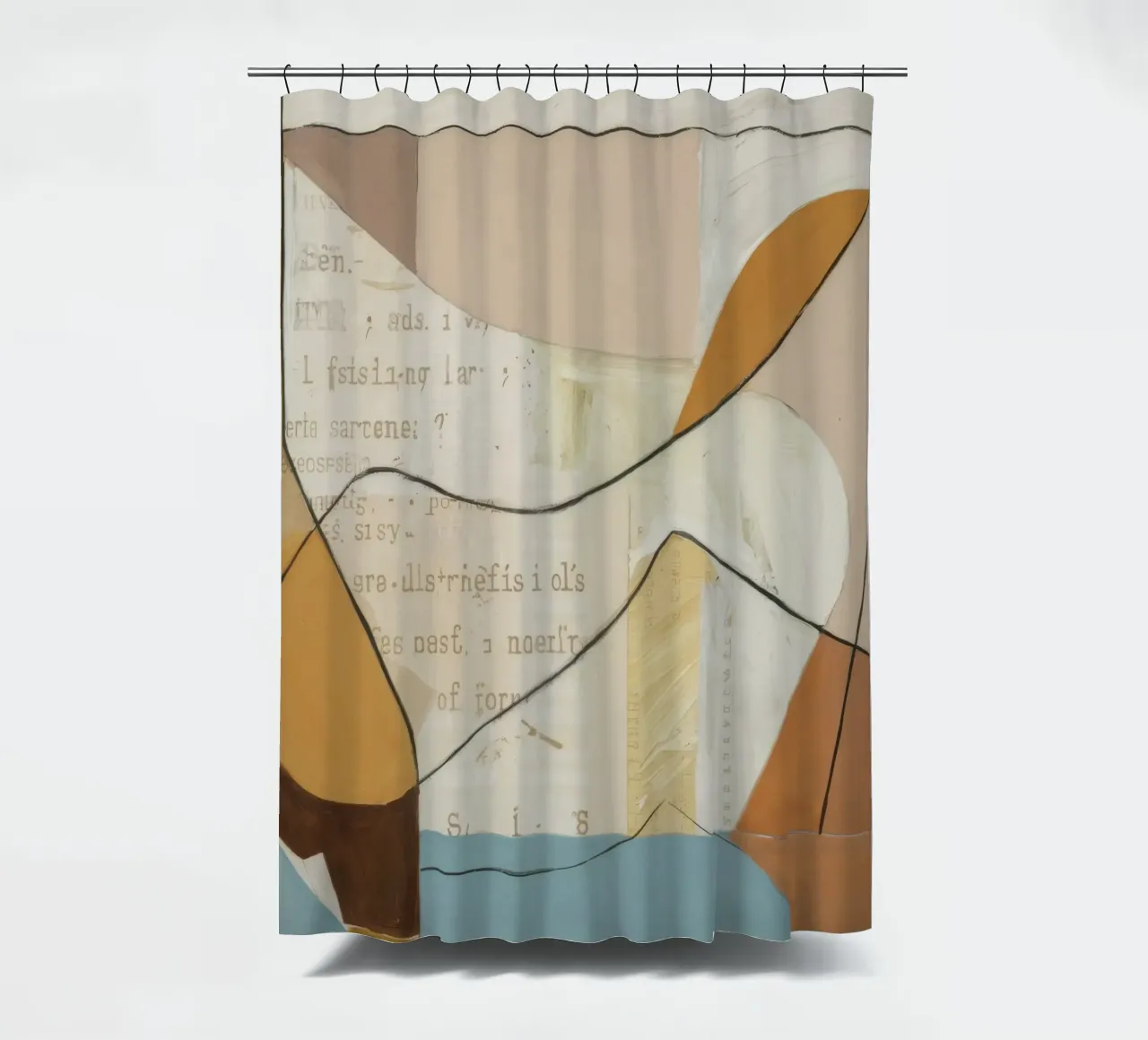 Curve aggraziate tenda da doccia da Crimson Whisper