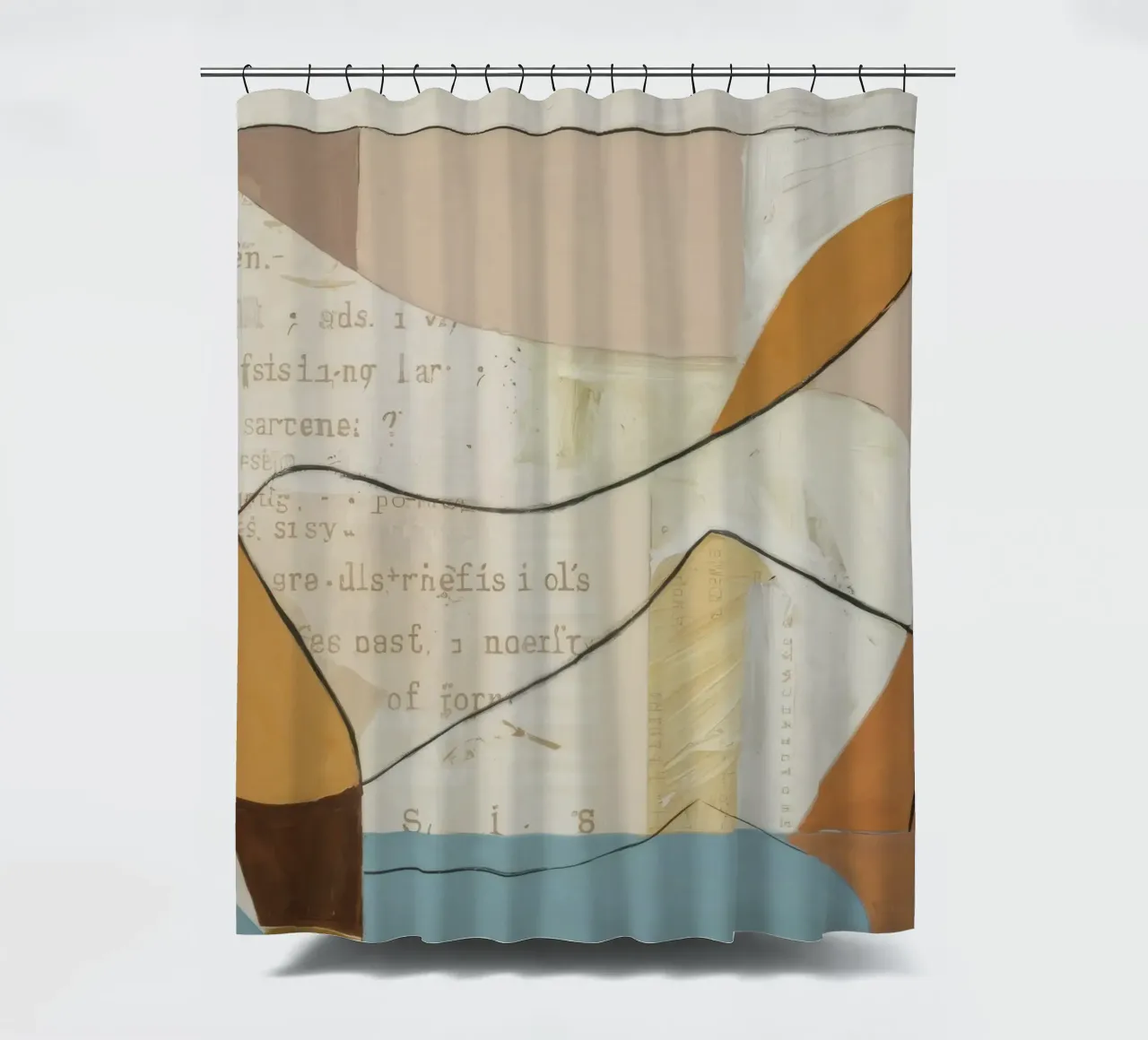 Curve aggraziate tenda da doccia da Crimson Whisper