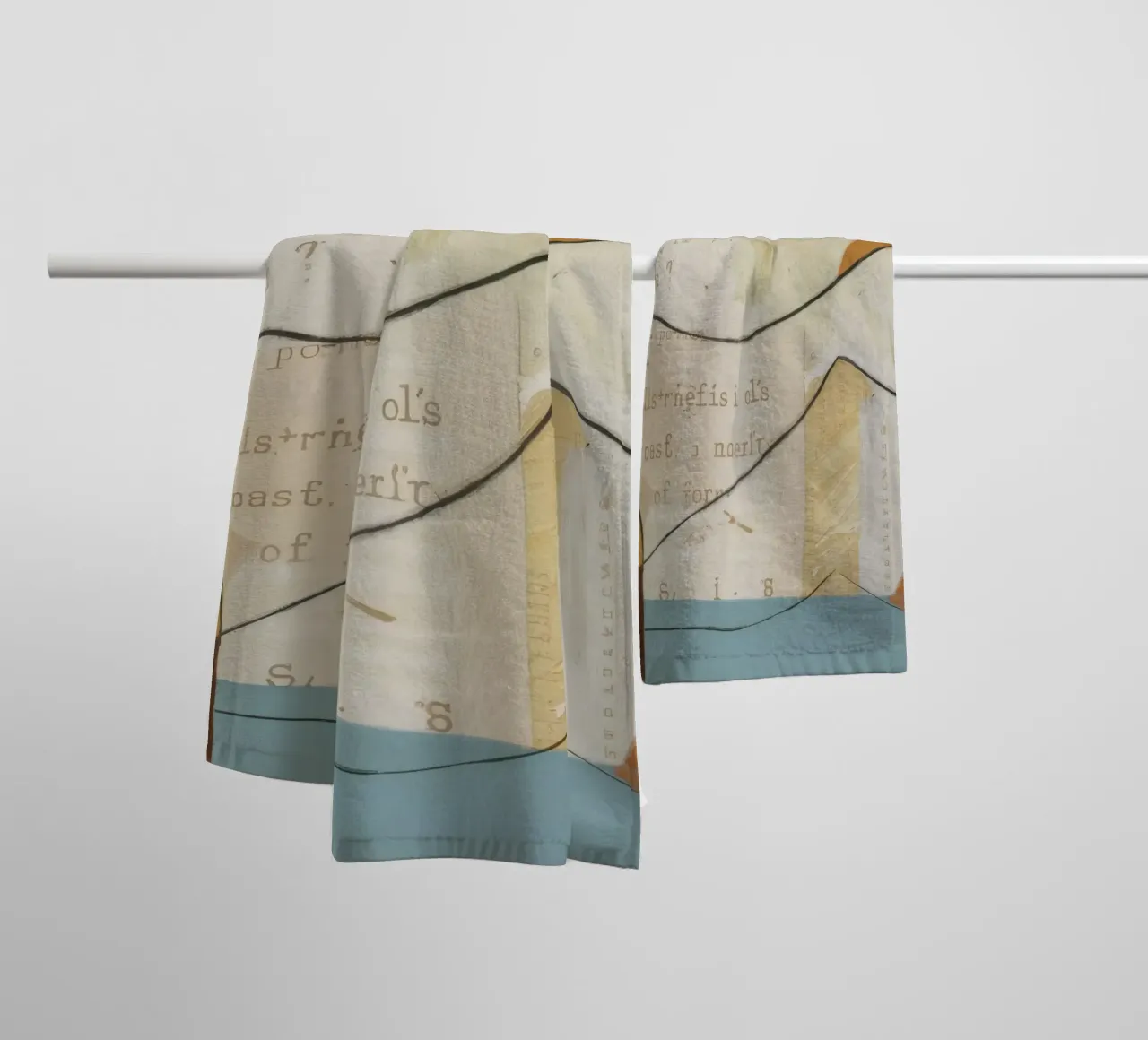 Curve aggraziate asciugamano da bagno da Crimson Whisper