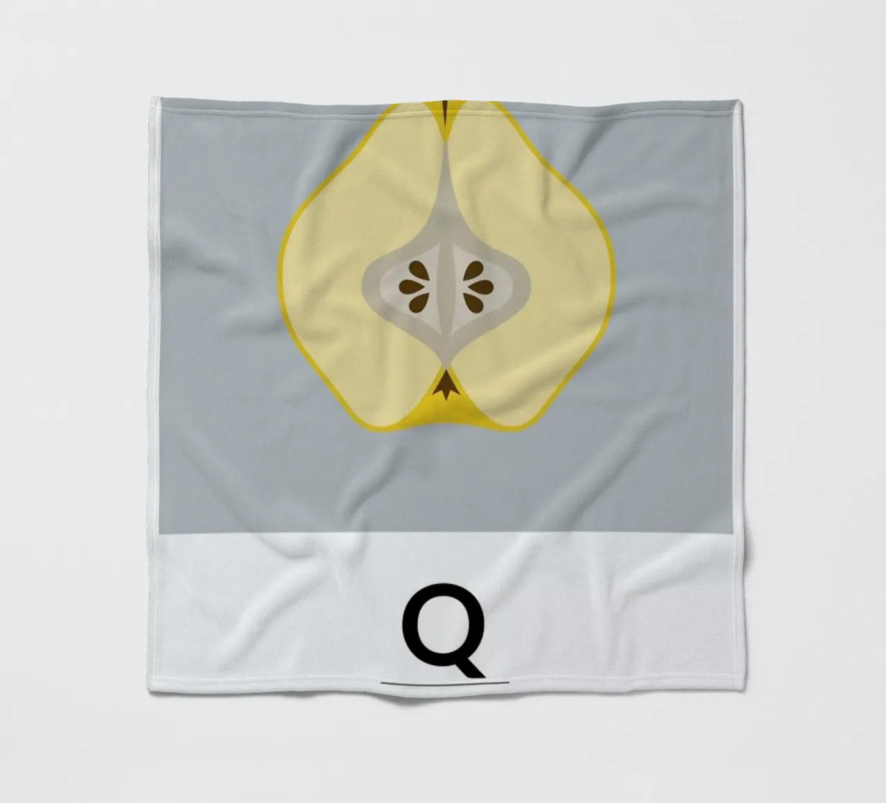 „The Food Alphabet“ - Q like Quince coperta in pile da BLAEK Design Studio