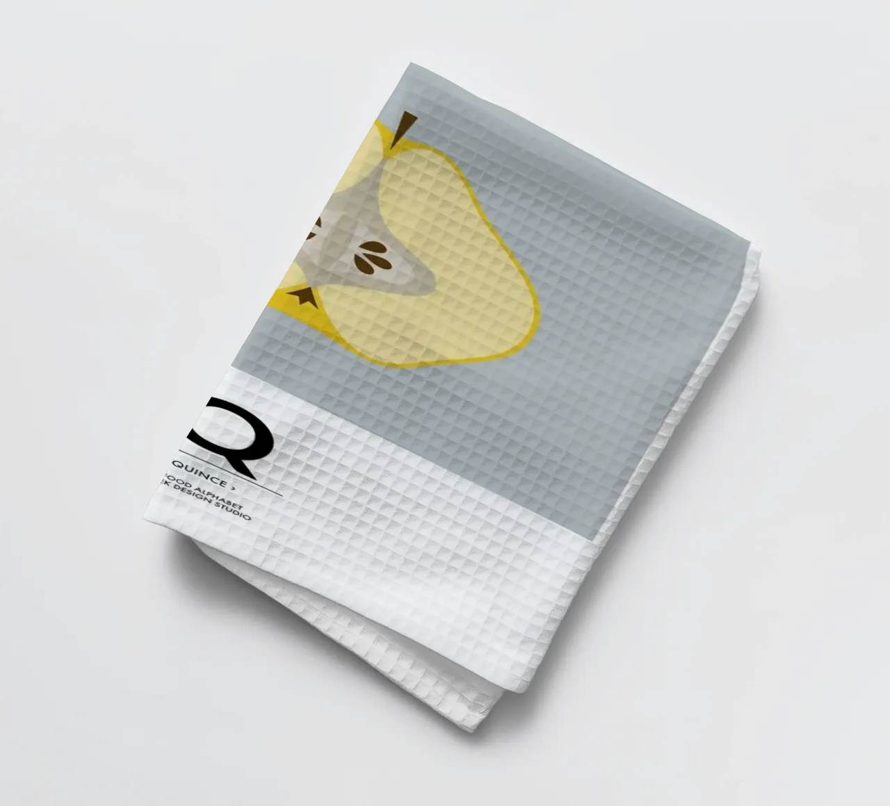 „The Food Alphabet“ - Q like Quince canovaccio da cucina da BLAEK Design Studio