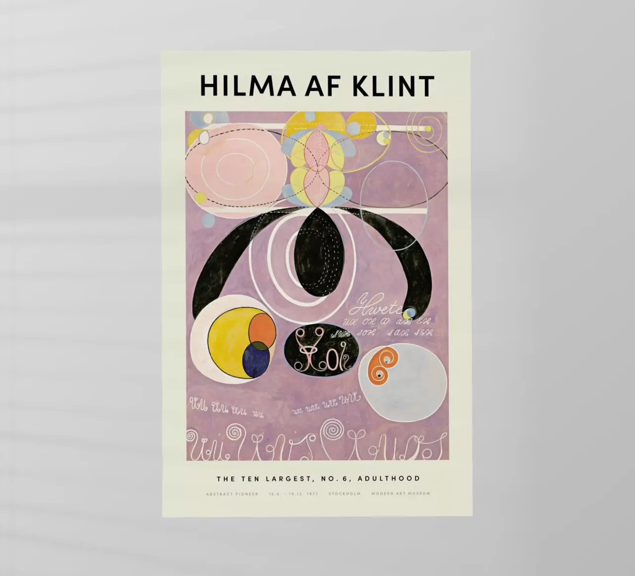 Hilma af Klint - The Ten Largest, No. 6 pellicola backlit da Vintage by JUNIQE