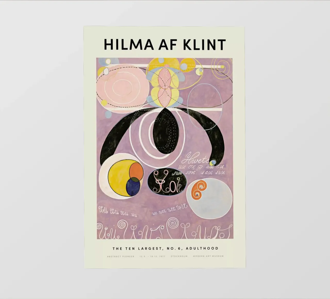 Hilma af Klint - The Ten Largest, No. 6 pellicola backlit da Vintage by JUNIQE
