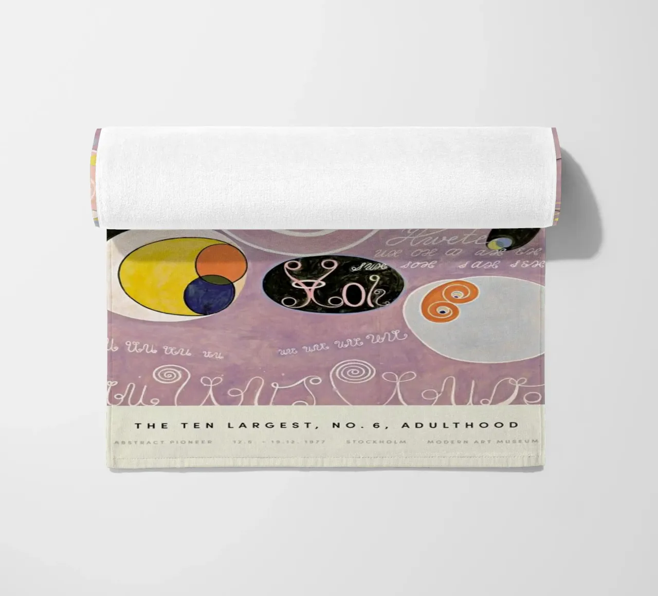 Hilma af Klint - The Ten Largest, No. 6 toalla de playa de Vintage by JUNIQE