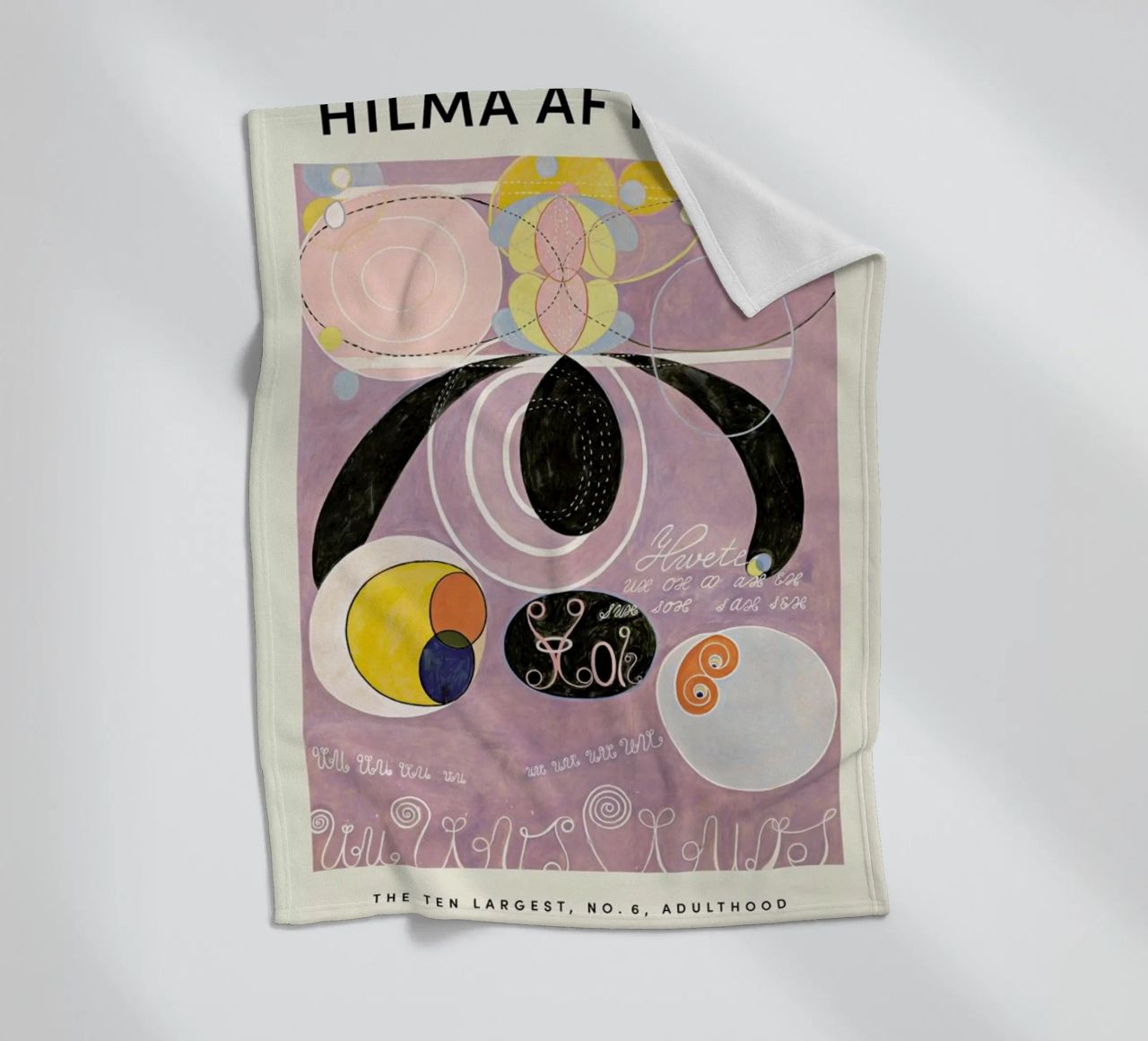 Hilma af Klint - The Ten Largest, No. 6 coperta in pile da Vintage by JUNIQE