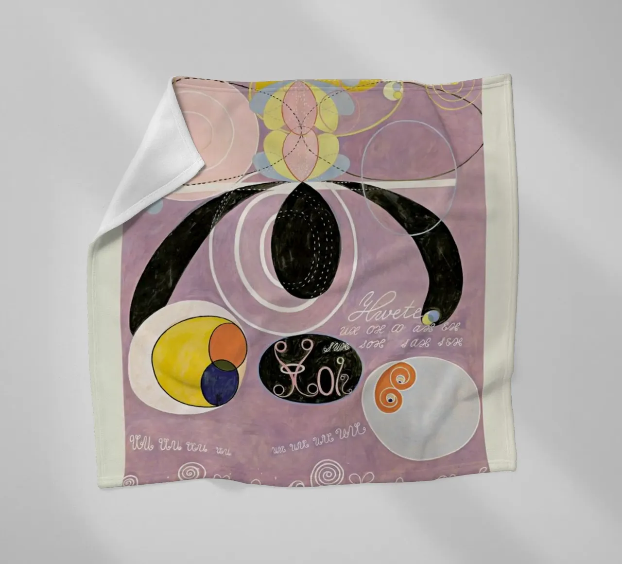 Hilma af Klint - The Ten Largest, No. 6 manta de franela de Vintage by JUNIQE
