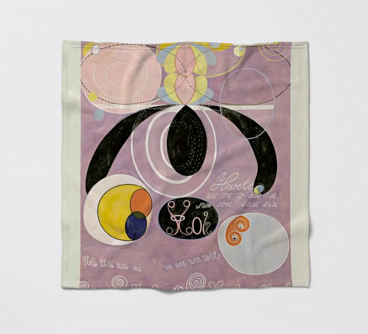 Hilma af Klint - The Ten Largest, No. 6 manta de franela de Vintage by JUNIQE