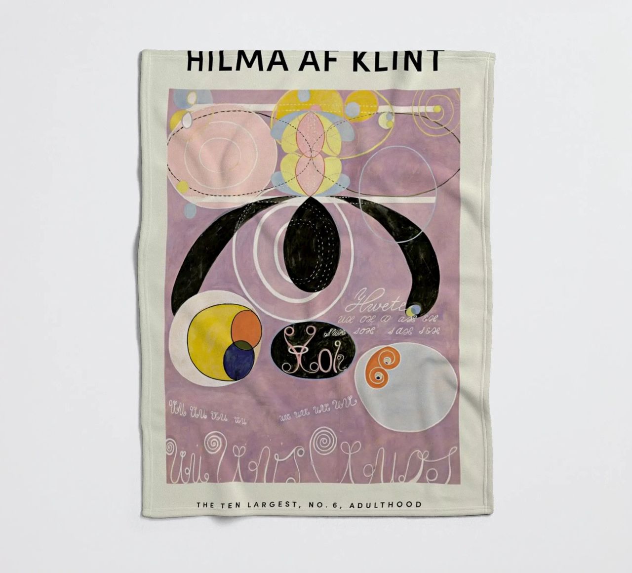 Hilma af Klint - The Ten Largest, No. 6 coperta in pile da Vintage by JUNIQE
