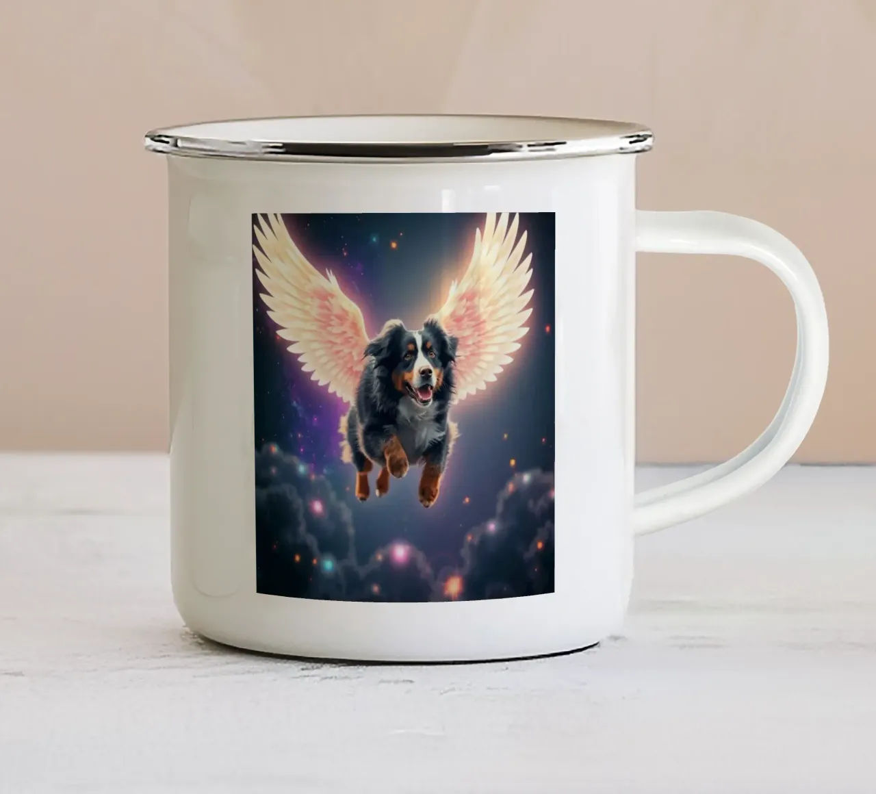 Un angelo del cielo #35 tazza in smalto da Yumis.Beargang.and.Me