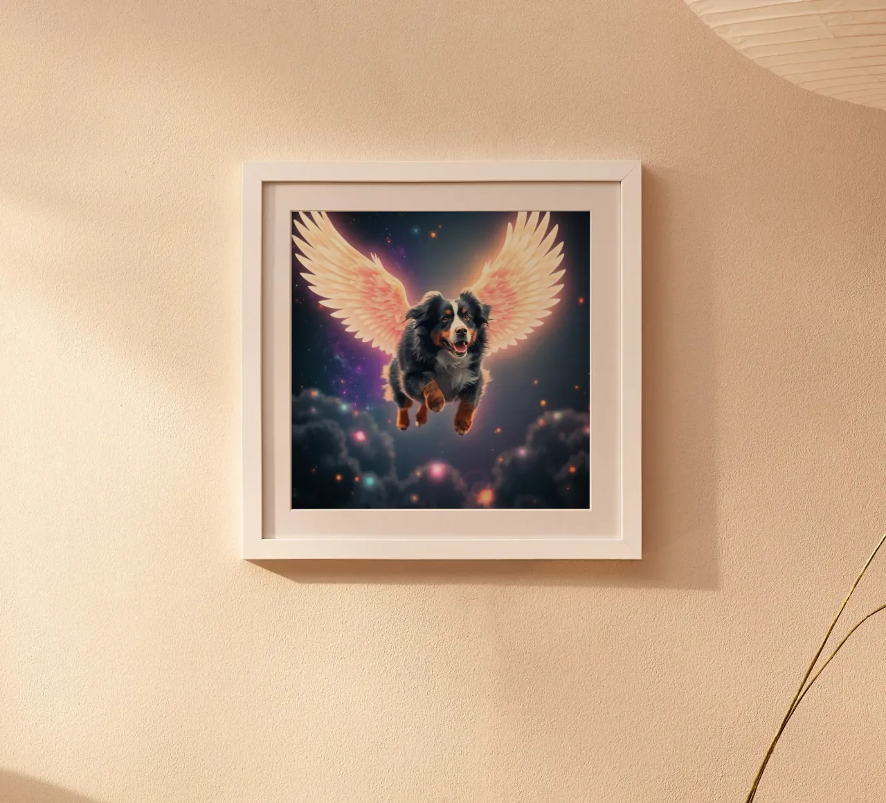 Un angelo del cielo #35 poster con telaio in legno da Yumis.Beargang.and.Me