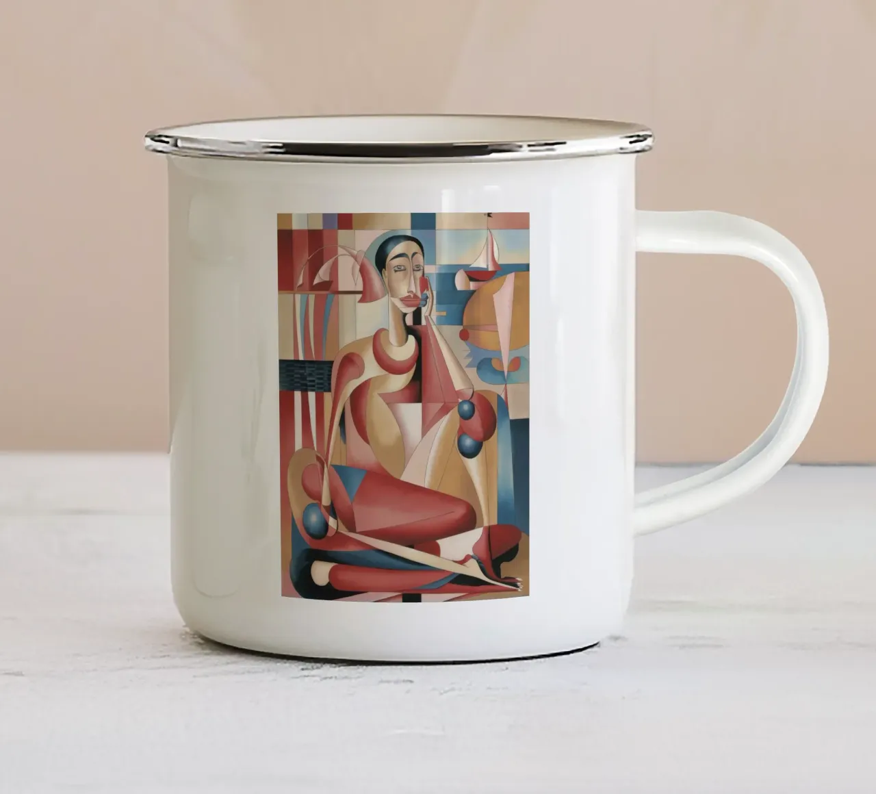 Presenza radiosa tazza in smalto da Crimson Whisper