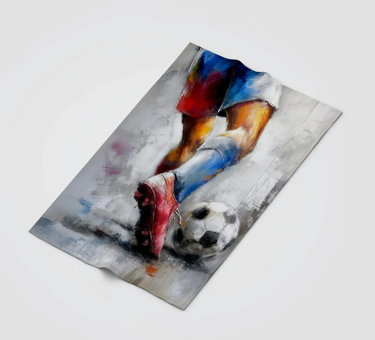 Soccer I fleece blanket by Kinderherz