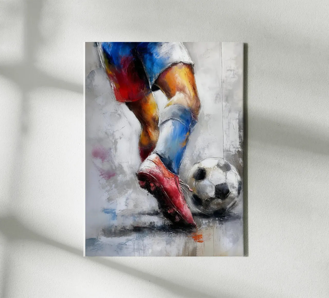 Soccer I tela con Cornice a cassetta da Kinderherz