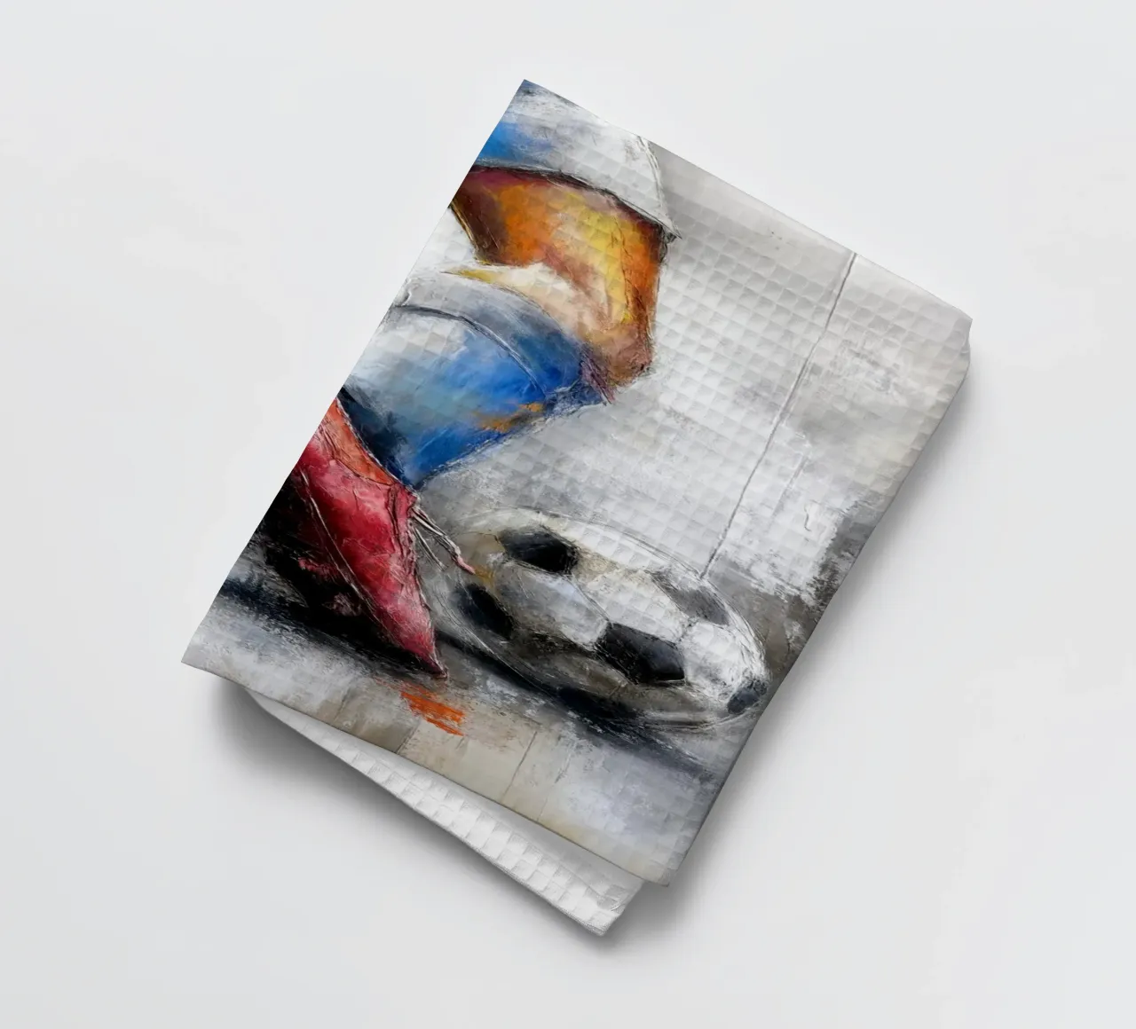 Soccer I tea towel by Kinderherz