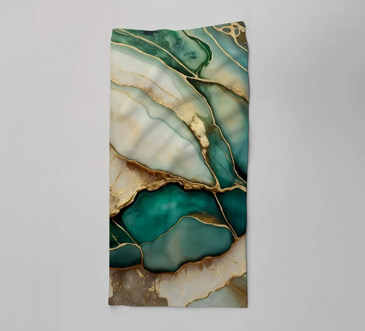 Oro verde smeraldo giada marmo eleganza asciugamano da bagno da Andrea Haase Modern Home