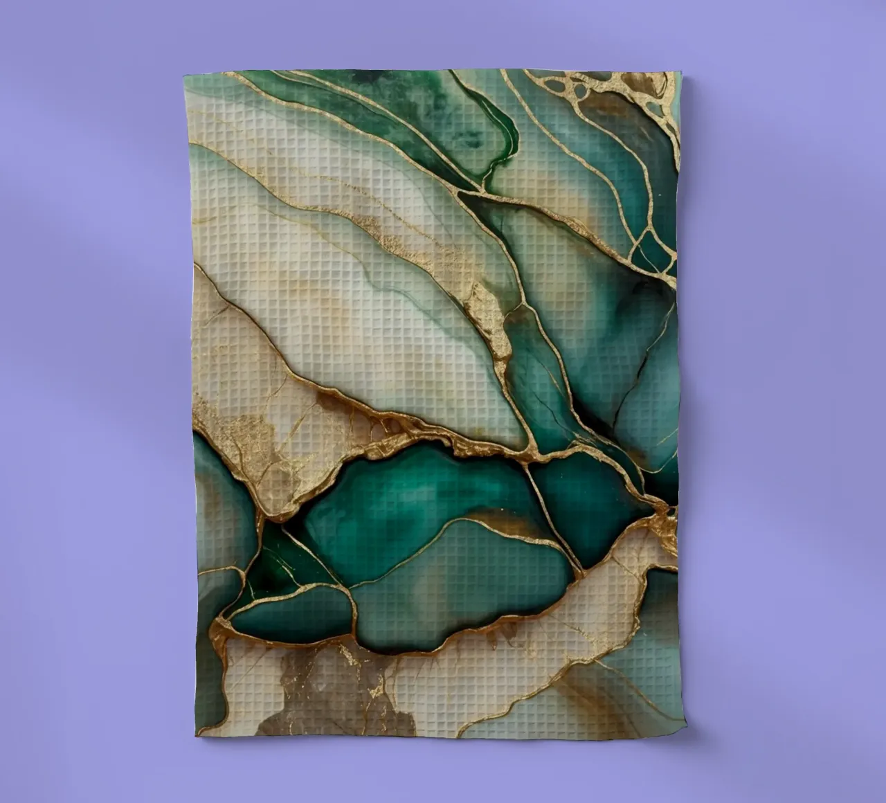 Teal Gold Smaragd Jade Marmor Eleganz Geschirrtuch von Andrea Haase Modern Home