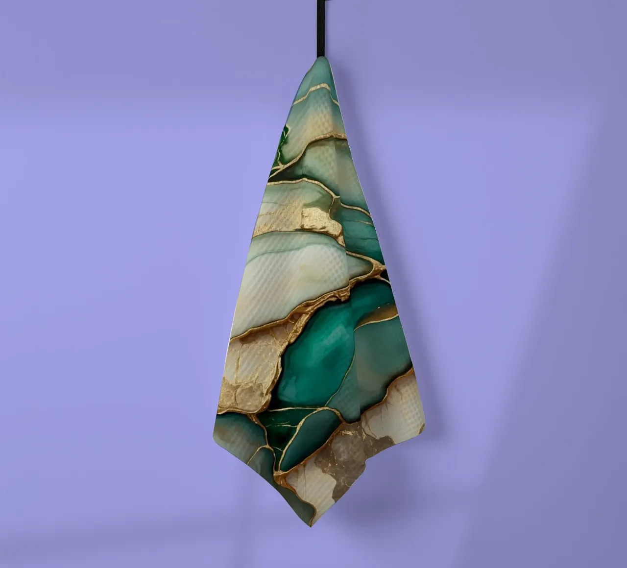 Teal Gold Smaragd Jade Marmor Eleganz Geschirrtuch von Andrea Haase Modern Home