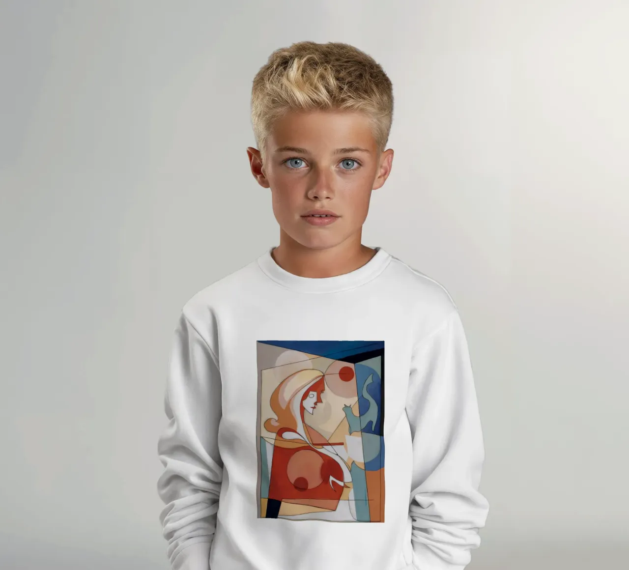 Reflective Solitude kids sweatshirt by Crimson Whisper