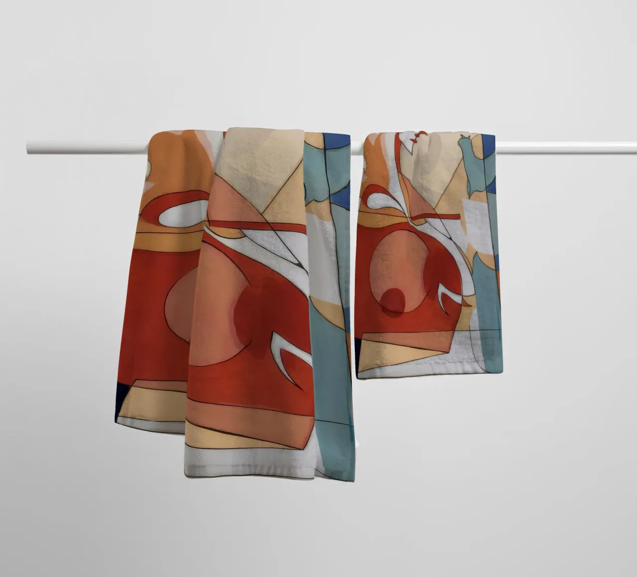 Reflective Solitude towel by Crimson Whisper