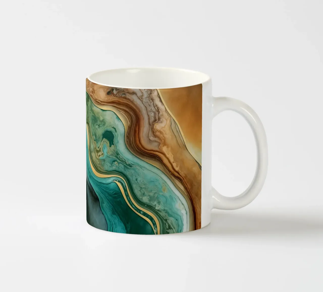 Elegante lusso marmorizzato tazza in ceramica da Andrea Haase Modern Home
