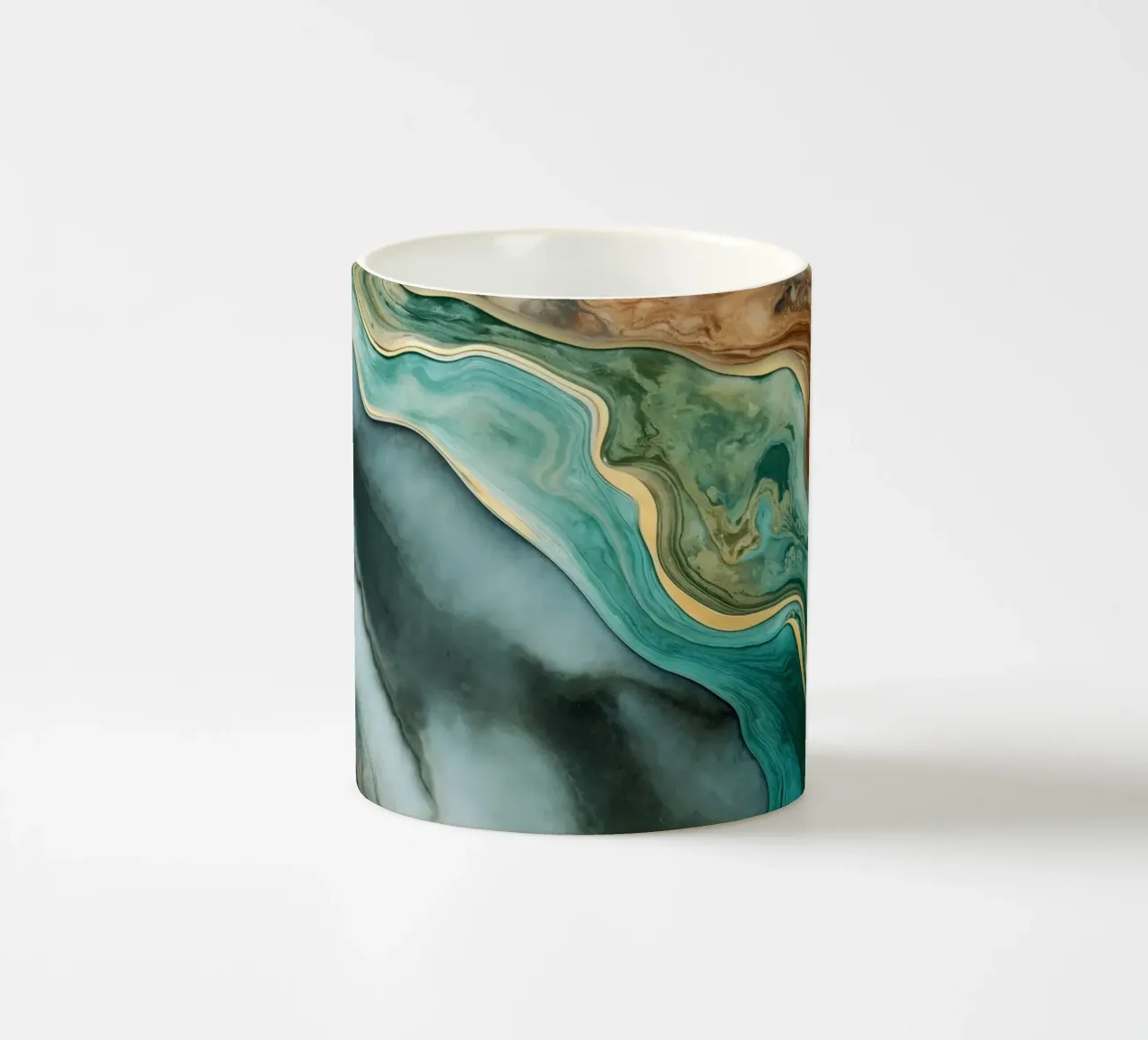 Elegante lusso marmorizzato tazza in ceramica da Andrea Haase Modern Home