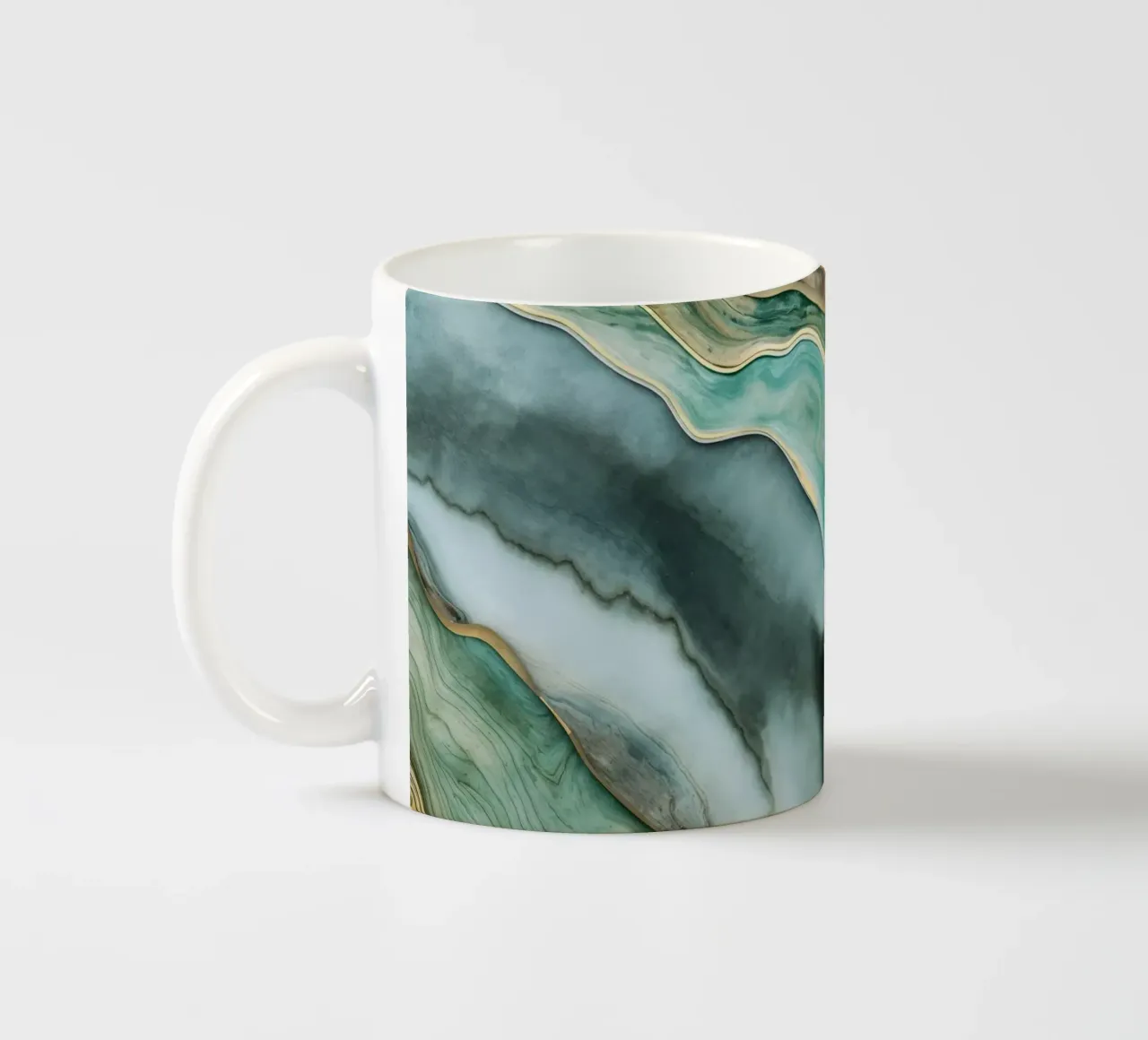 Elegante lusso marmorizzato tazza in ceramica da Andrea Haase Modern Home
