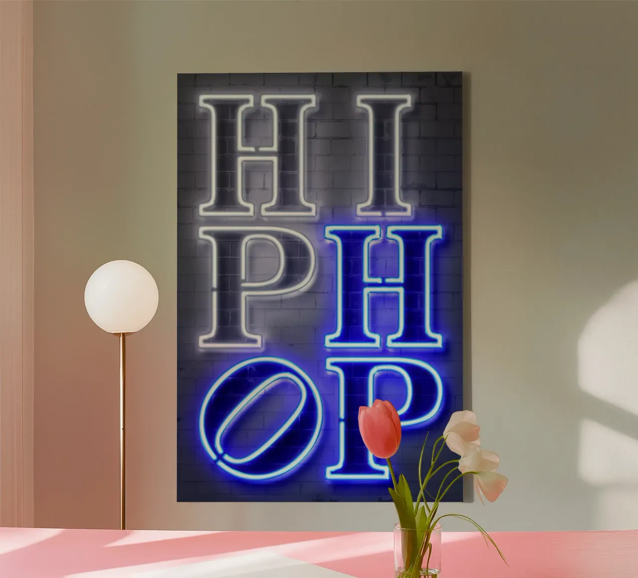 Hip Hop canvas met Baklijst van Octavian