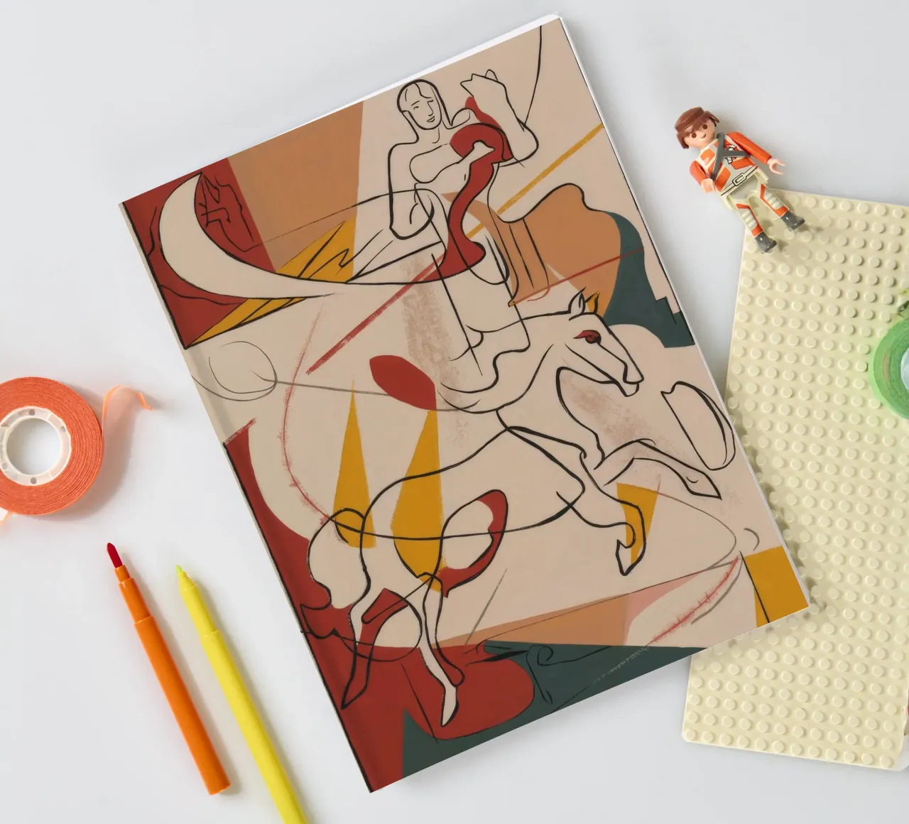 Dynamic Artistic Motion notebook by Crimson Whisper